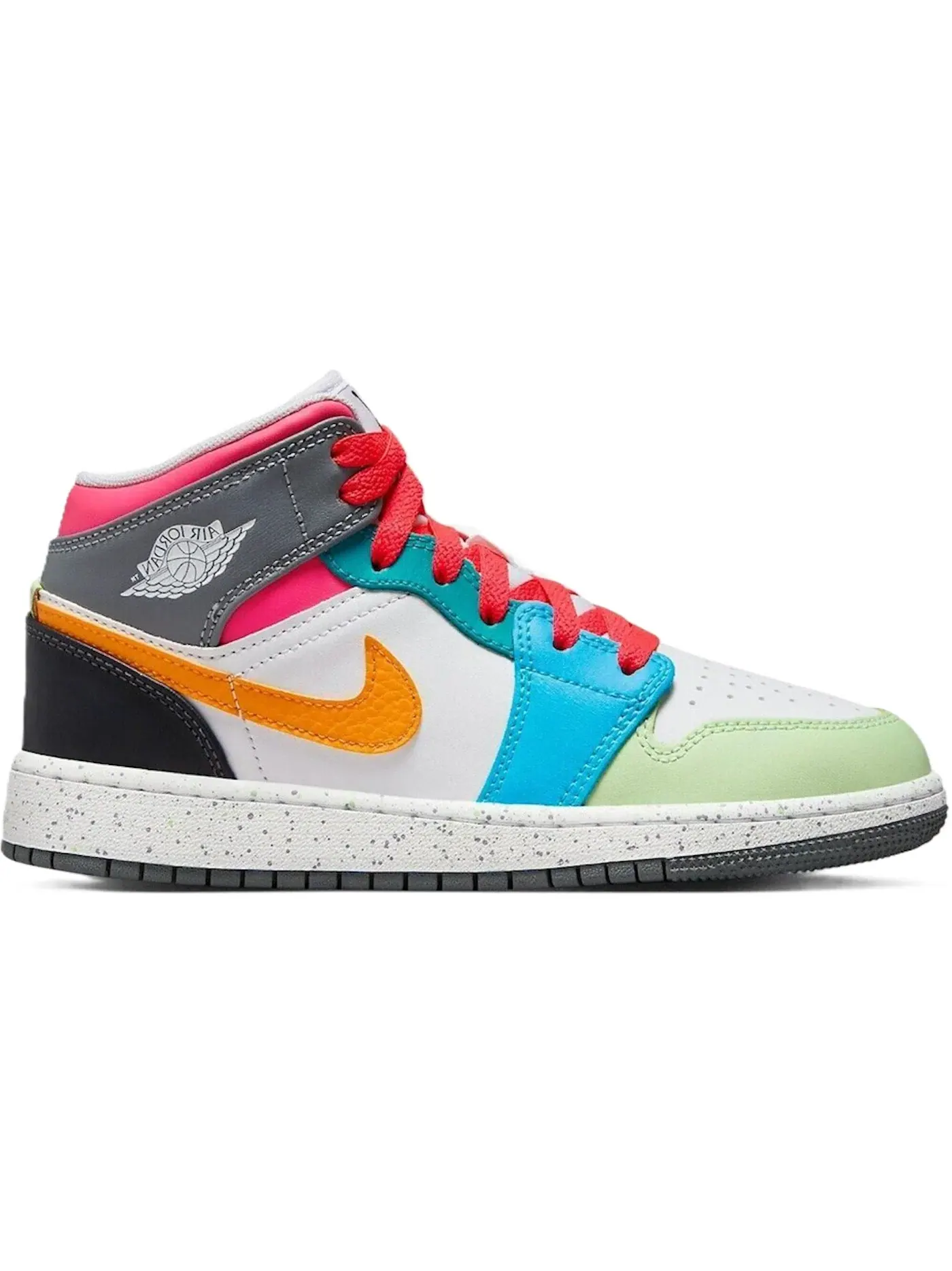 Детские кроссовки с многоцветным дизайном Jordan 1 Mid SE Jordan — изображение 1 из 1