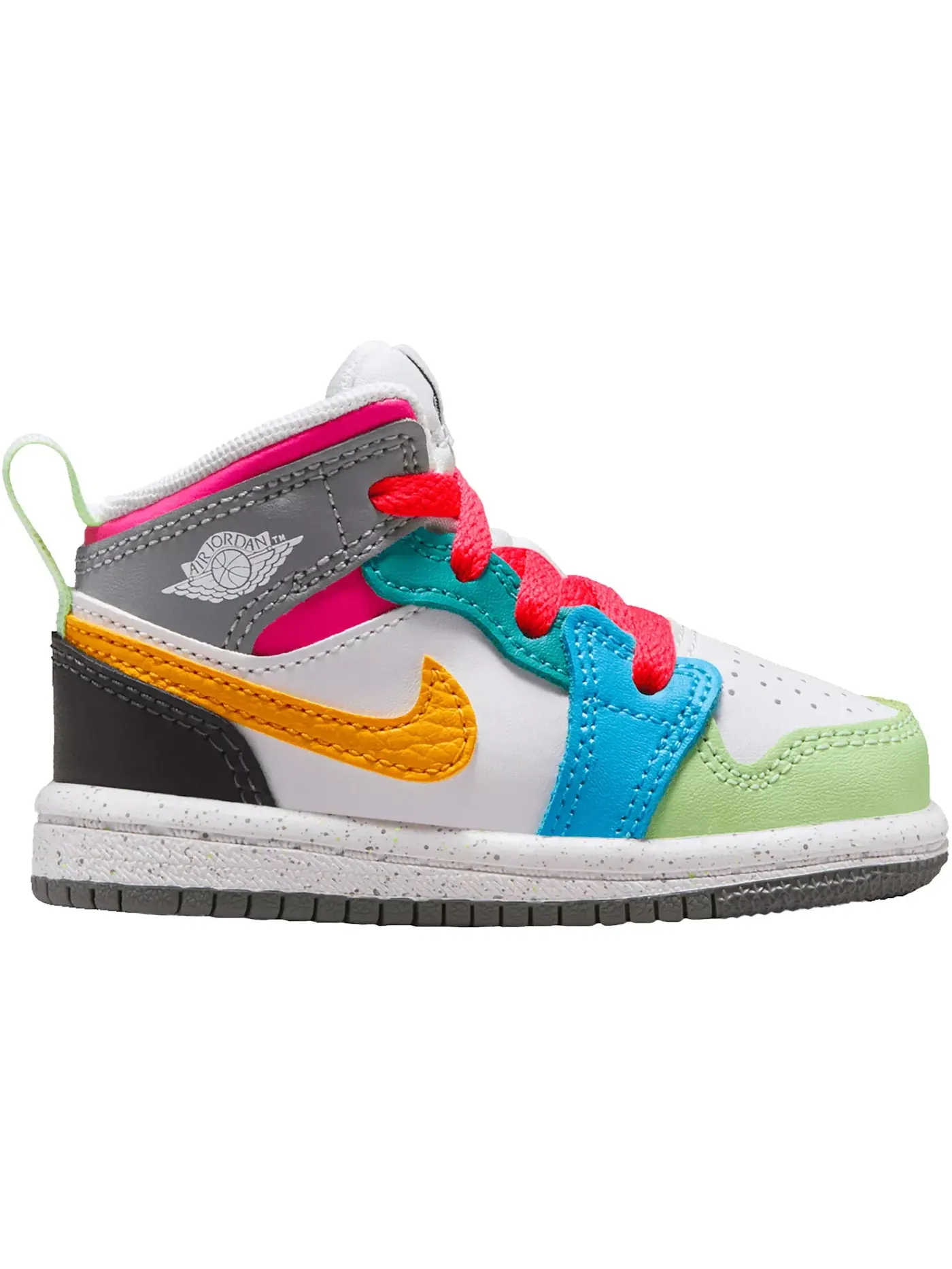 Детские кроссовки с многоцветным принтом Jordan 1 Mid SE Jordan — изображение 1 из 1