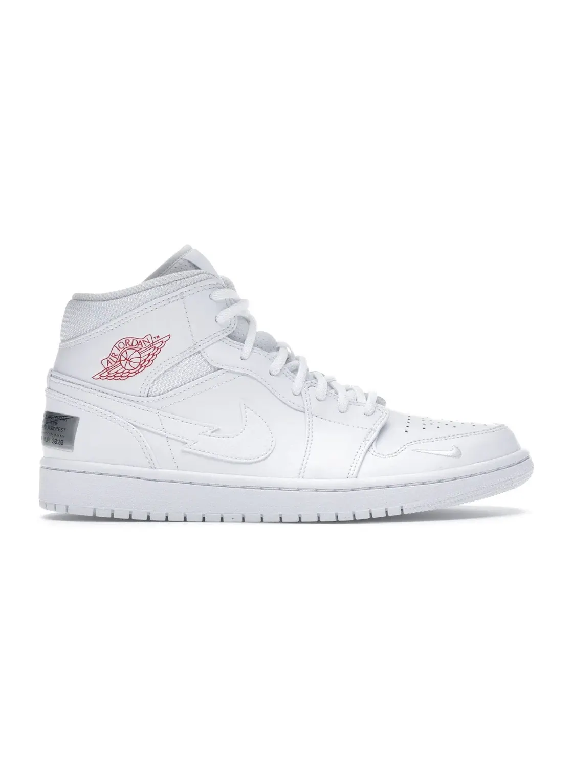 Мужские кроссовки с принтом Jordan 1 Mid SE Nike Swoosh On Tour Jordan — изображение 1 из 4