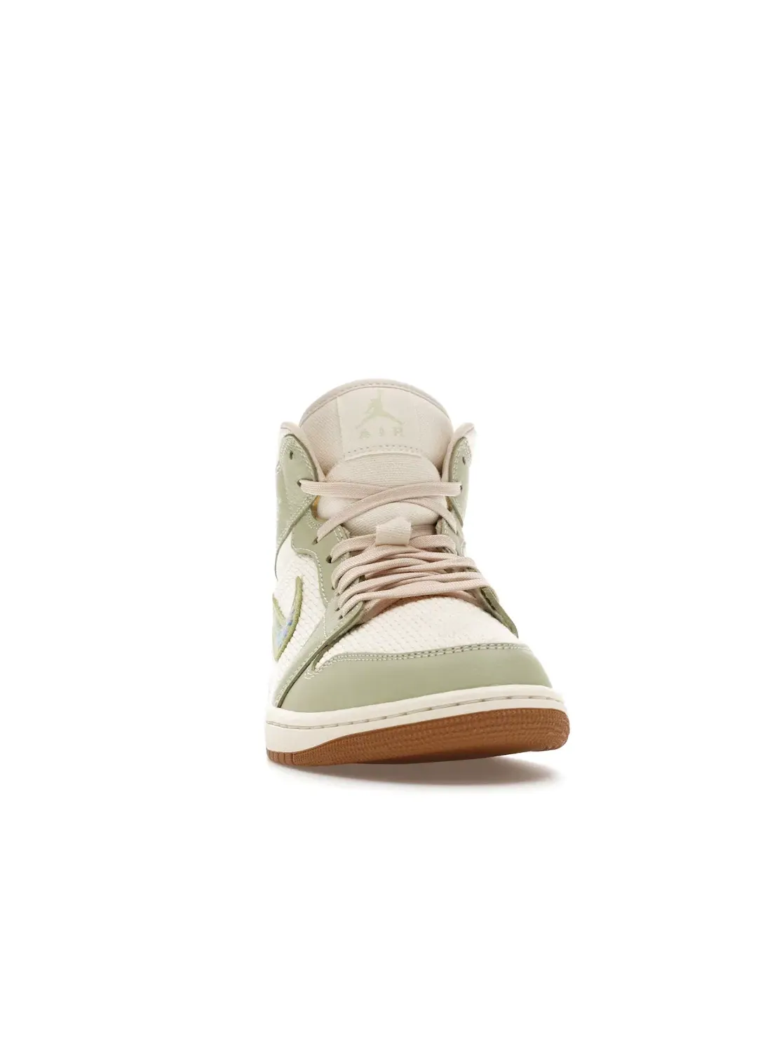 Женские кроссовки Lifestyle Jordan 1 Mid SE Jordan — изображение 2 из 4, оливковый//синий/белый
