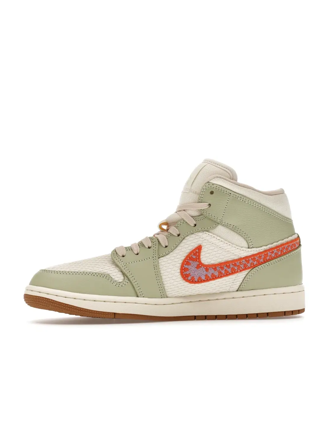Женские кроссовки Lifestyle Jordan 1 Mid SE Jordan — изображение 3 из 4, оливковый//синий/белый