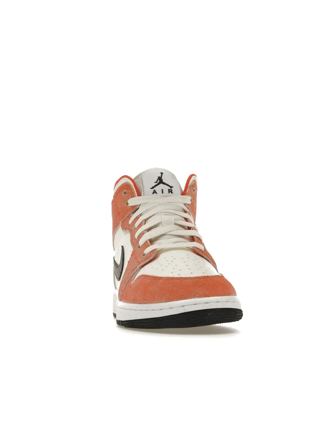 Детские кроссовки с замшевым верхом Jordan 1 Mid SE Jordan — изображение 2 из 4, оранжевый//белый/черный