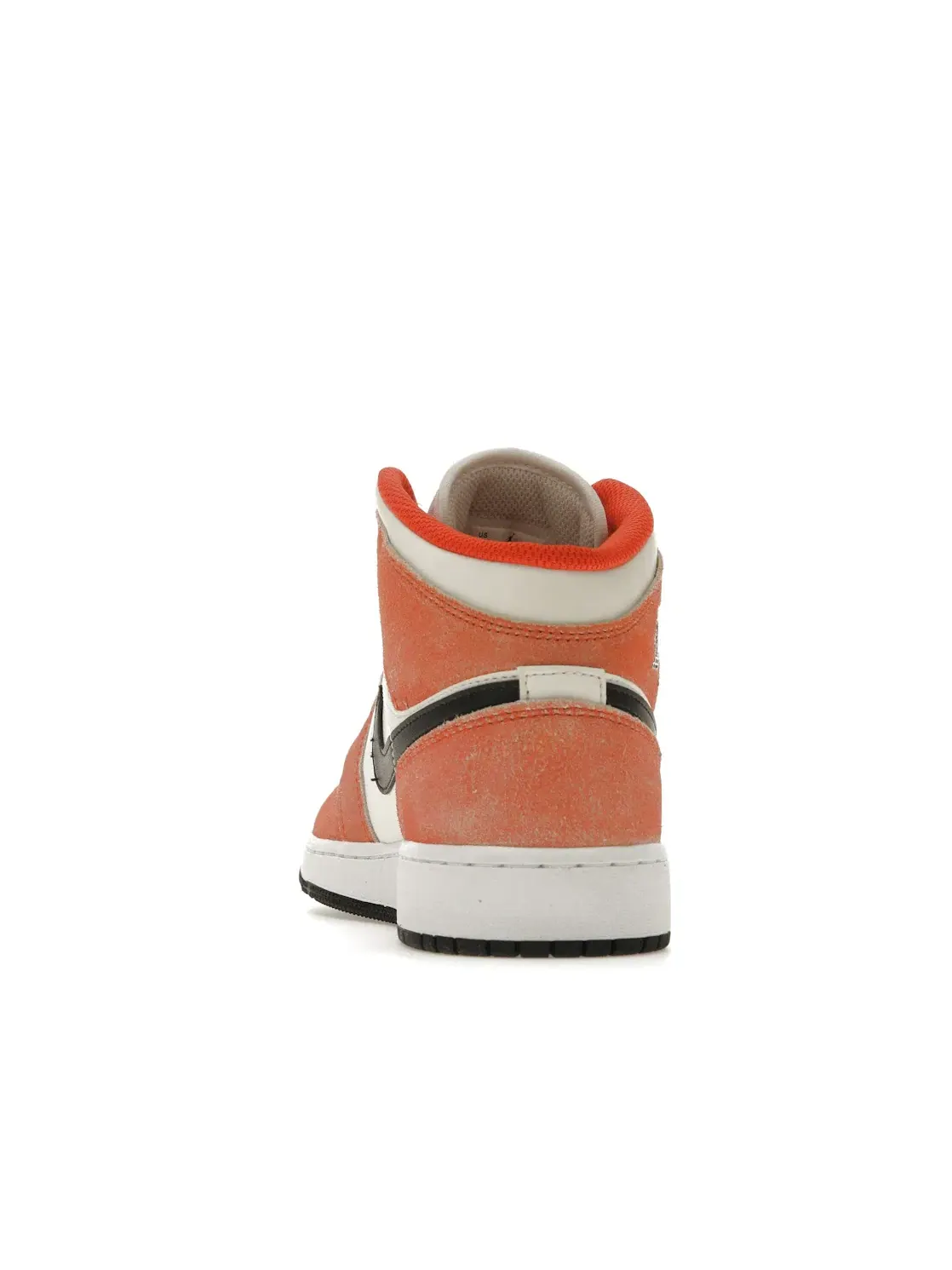 Детские кроссовки с замшевым верхом Jordan 1 Mid SE Jordan — изображение 4 из 4, оранжевый//белый/черный