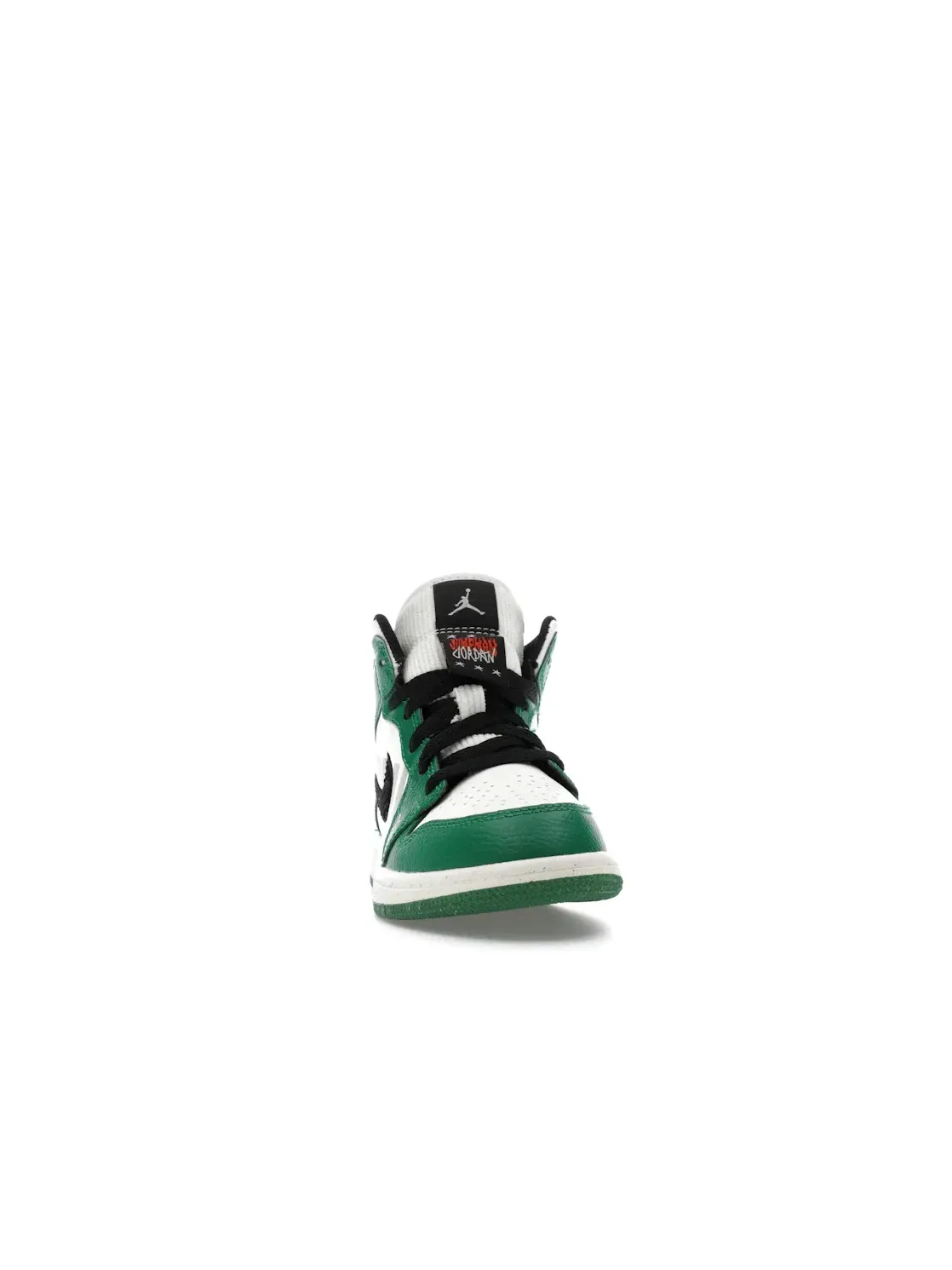 Детские кроссовки Lifestyle Jordan 1 Mid SE Overbranded (PS) — изображение 2 из 4, зеленый/черный/оранжевый