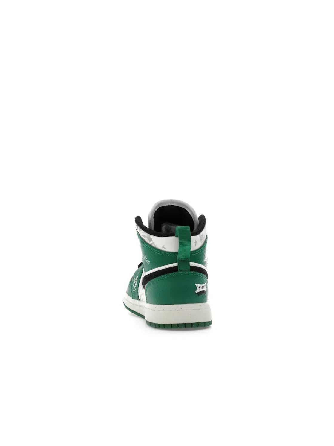 Детские кроссовки Lifestyle Jordan 1 Mid SE Overbranded (PS) — изображение 4 из 4, зеленый/черный/оранжевый