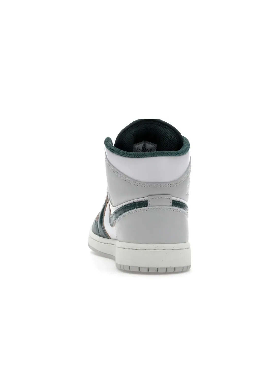 Мужские кроссовки высокие с кожаным верхом Jordan 1 Mid SE — изображение 4 из 4, белый//серый/зеленый