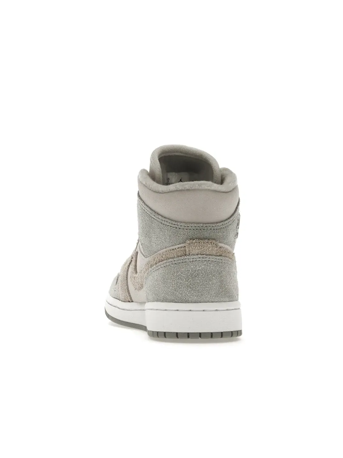 Женские кроссовки с замшевым верхом Jordan 1 Mid SE — изображение 4 из 4, серый/серый/белый