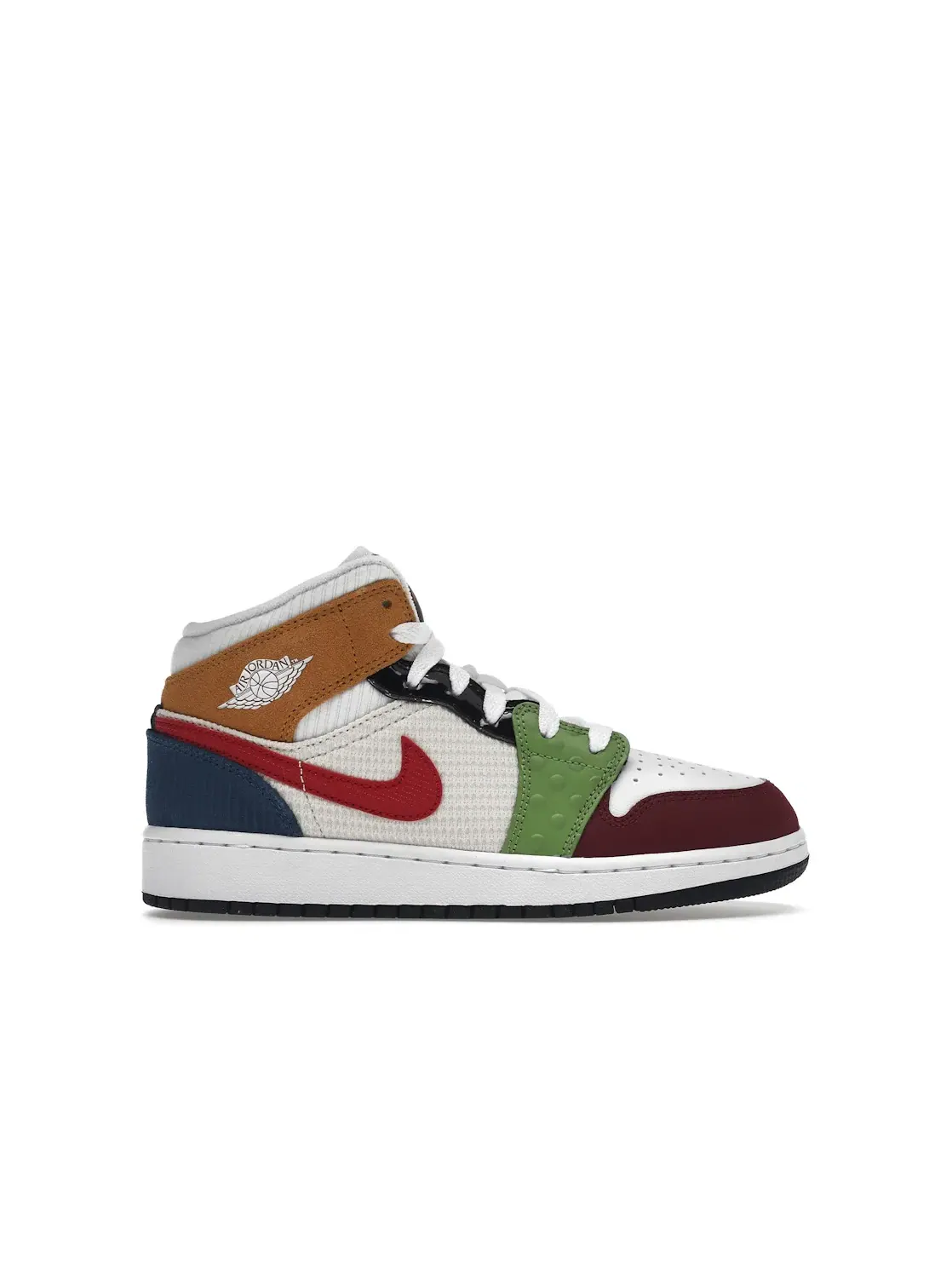 Детские кроссовки с принтом Jordan 1 Mid SE Messy Room — изображение 1 из 4
