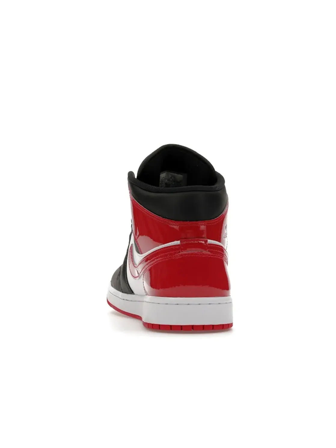 Мужские кроссовки с патентованной кожи Jordan 1 Mid SE Jordan — изображение 2 из 2, черный/белый/красный