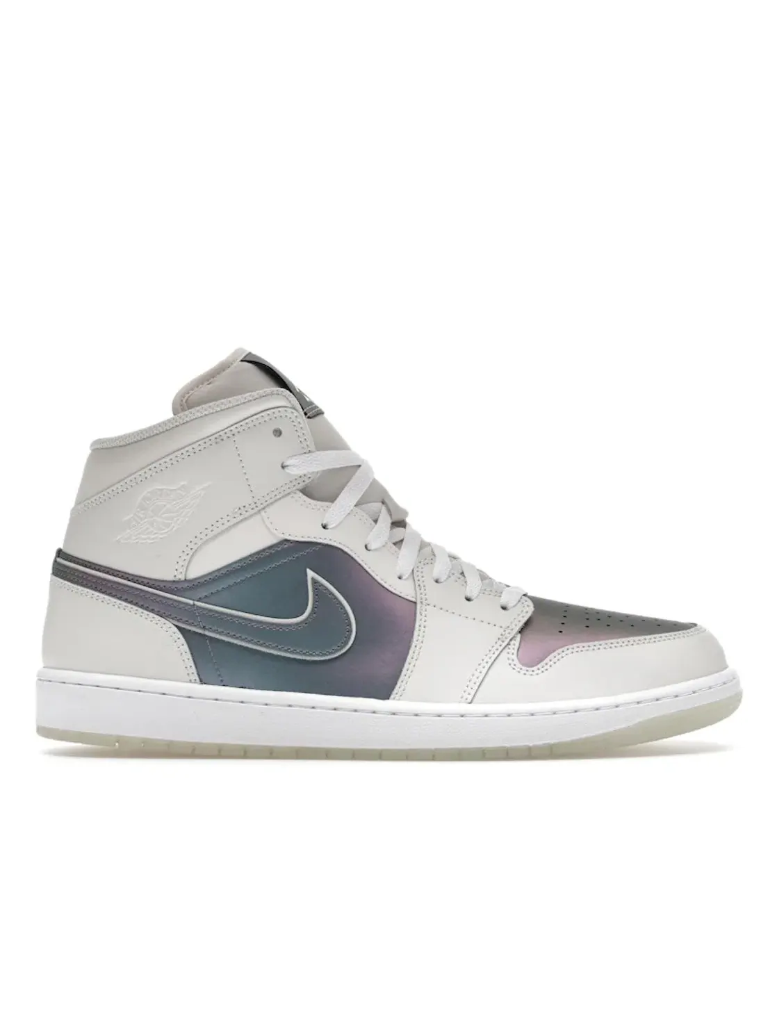 Мужские кроссовки Lifestyle с иридиевыми деталями Jordan 1 Mid SE — изображение 1 из 4, белый