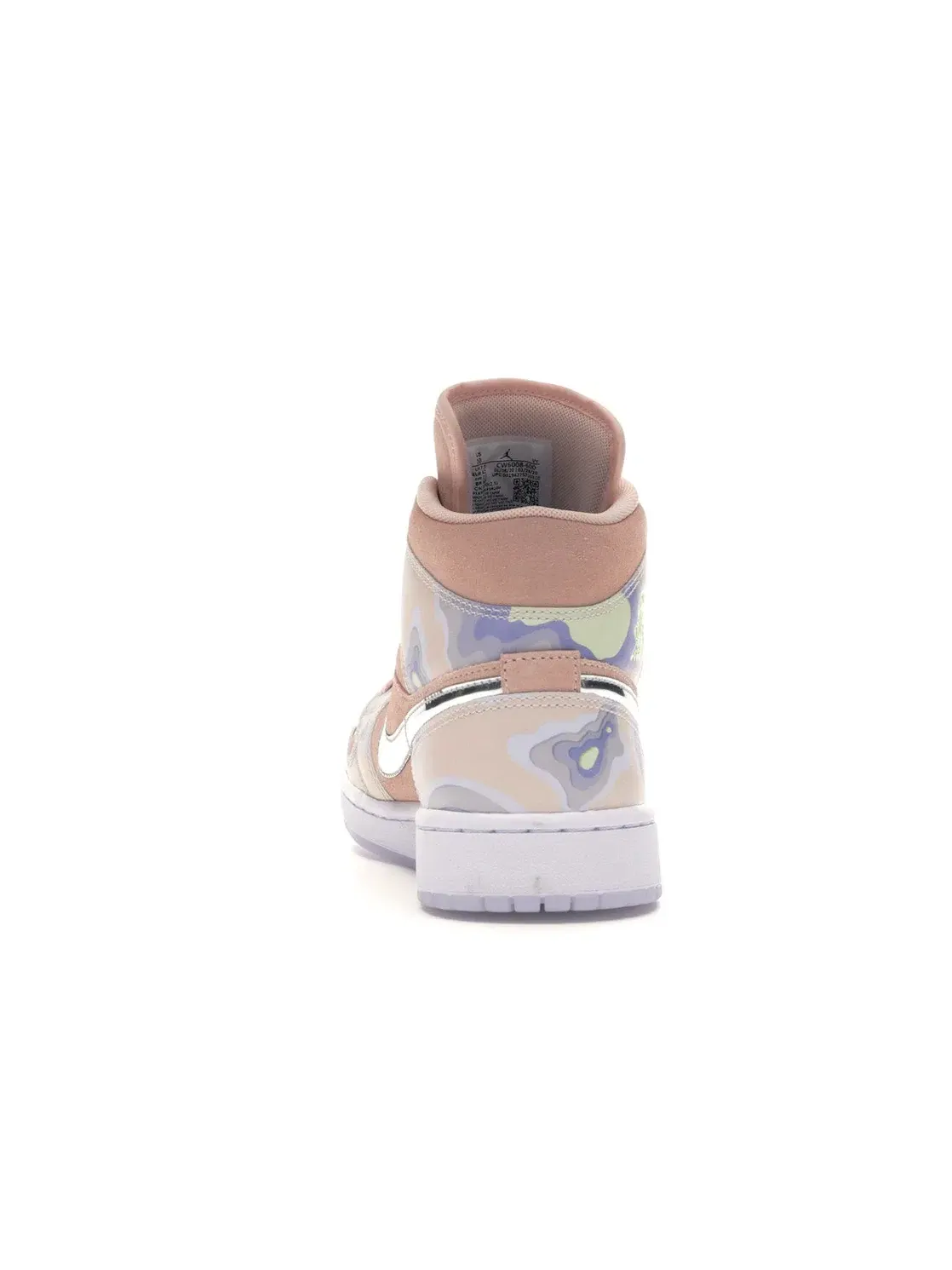 Женские кроссовки с замшевым верхом Jordan 1 Mid Jordan, Washed Coral/Chrome-Light Whistle — изображение 4 из 4
