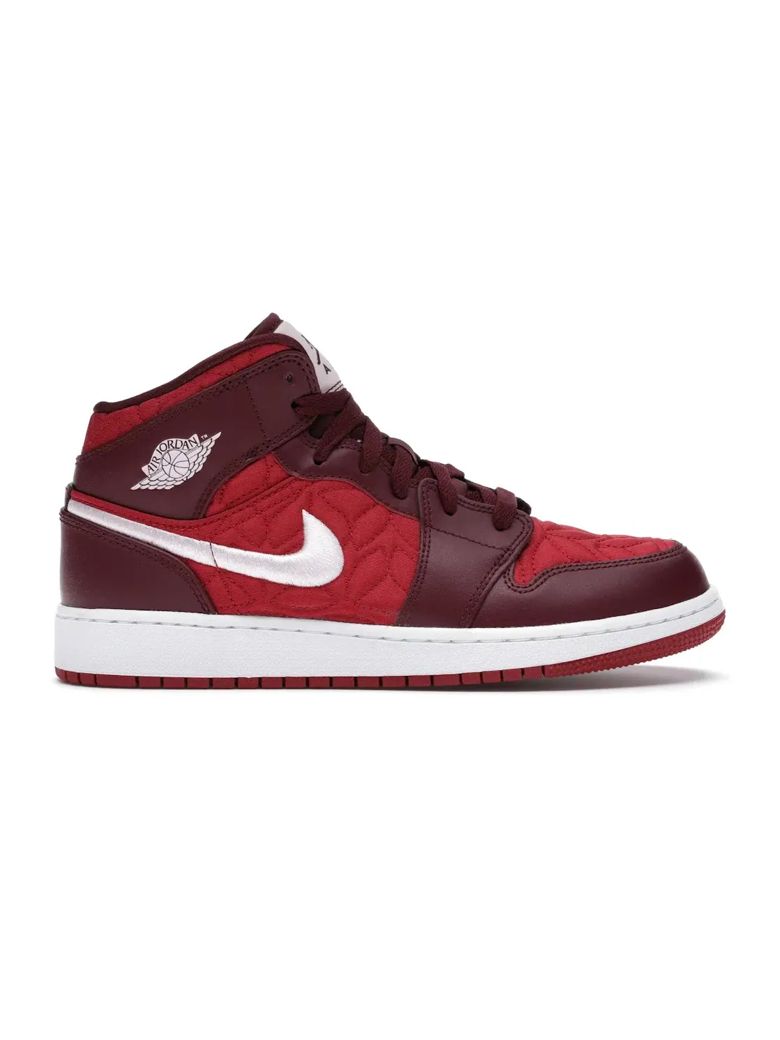 Детские кроссовки с квилтингом Jordan 1 Mid SE Red Quilt Jordan — изображение 1 из 4