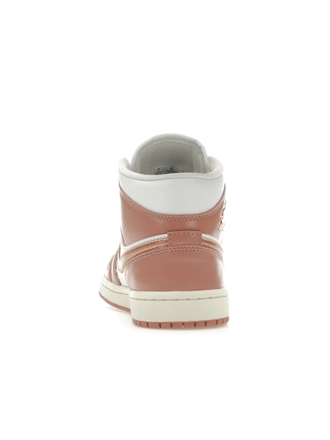 Женские кроссовки с блестящими элементами Jordan 1 Mid SE Red Stardust Jordan — изображение 4 из 4, красный/белый//металлик