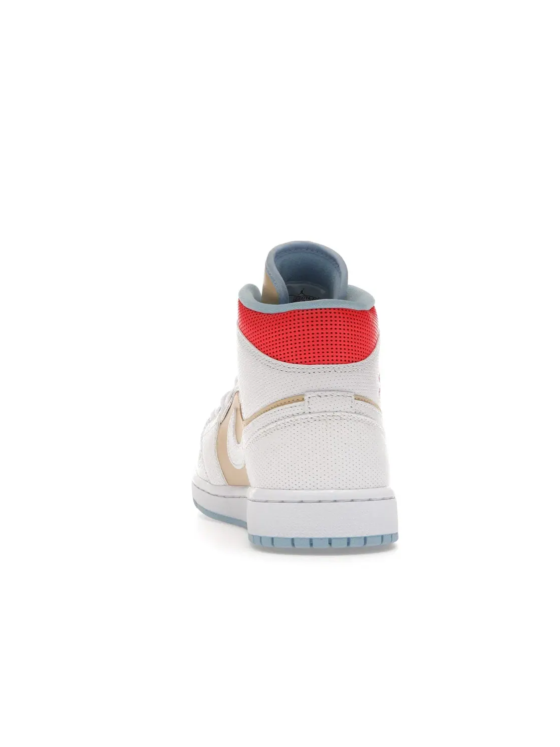 Женские кроссовки с замшевым и кожаным верхом Jordan 1 Mid SE — изображение 4 из 4, белый--синий