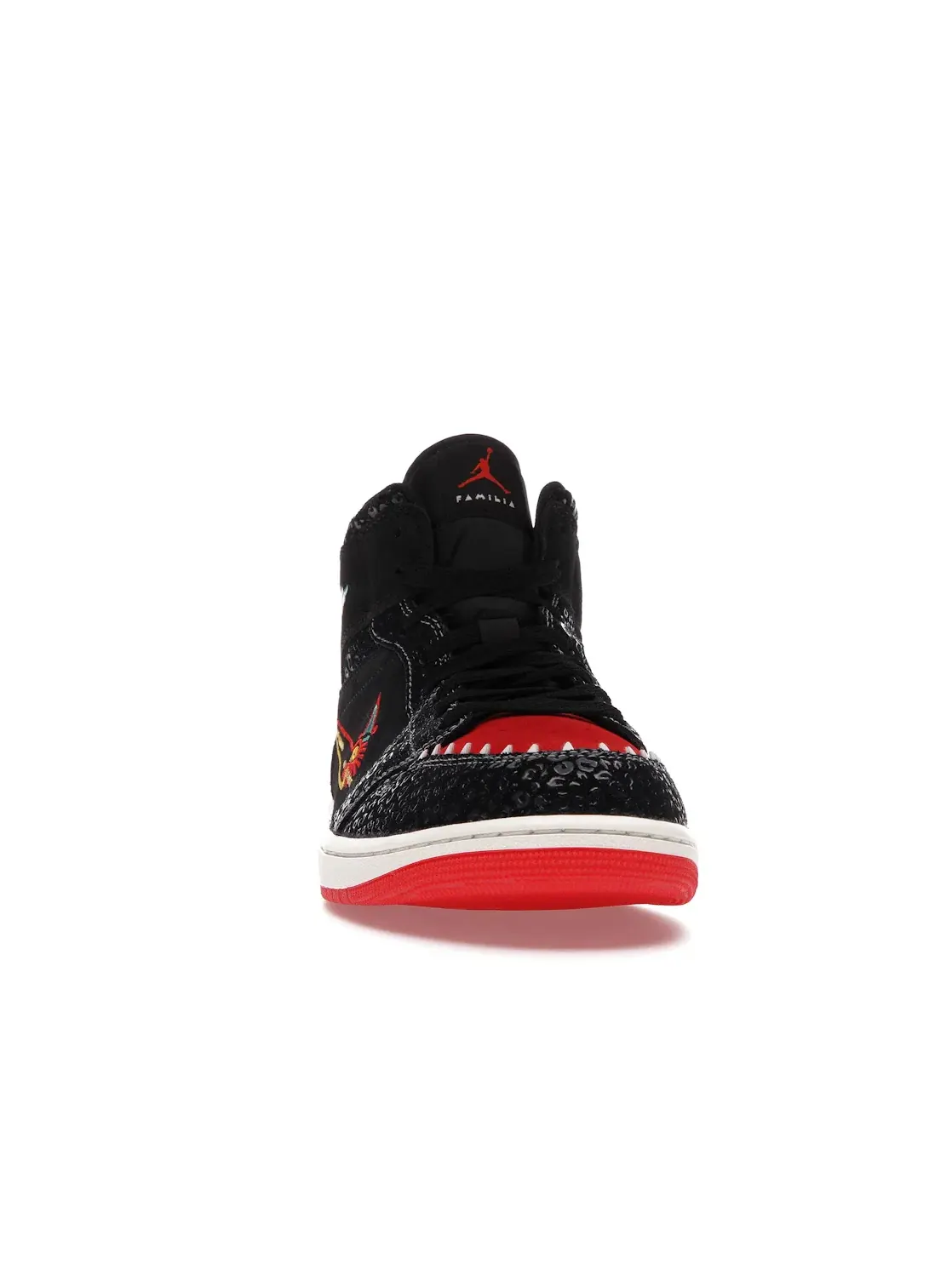Мужские кроссовки с принтом Jordan 1 Mid SE Siempre Familia Jordan — изображение 2 из 4, черный зеленый красный