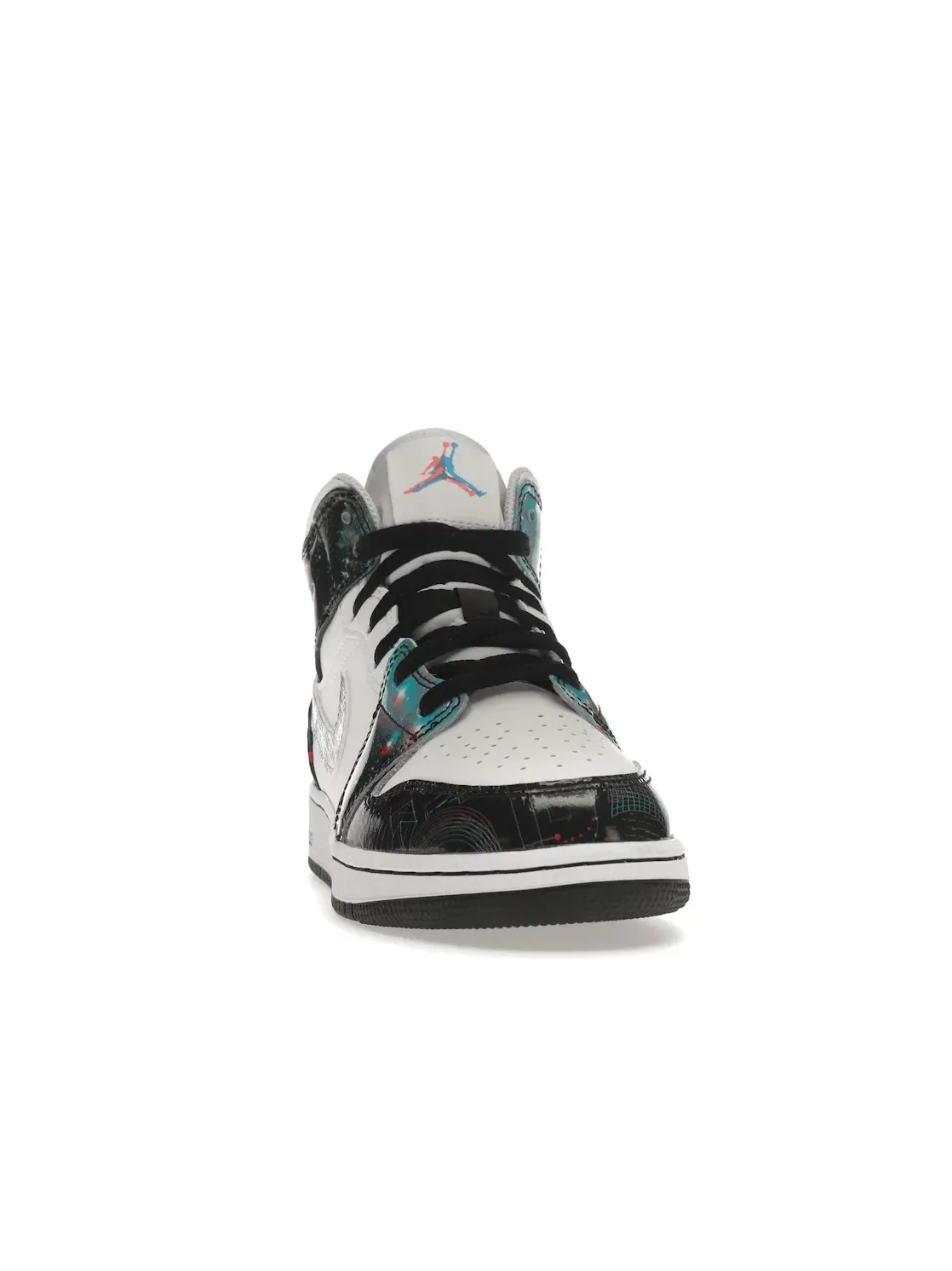 Детские кроссовки Lifestyle с принтом Jordan 1 Mid SE Take Flight Jordan — изображение 2 из 4, белый/яркий-синий