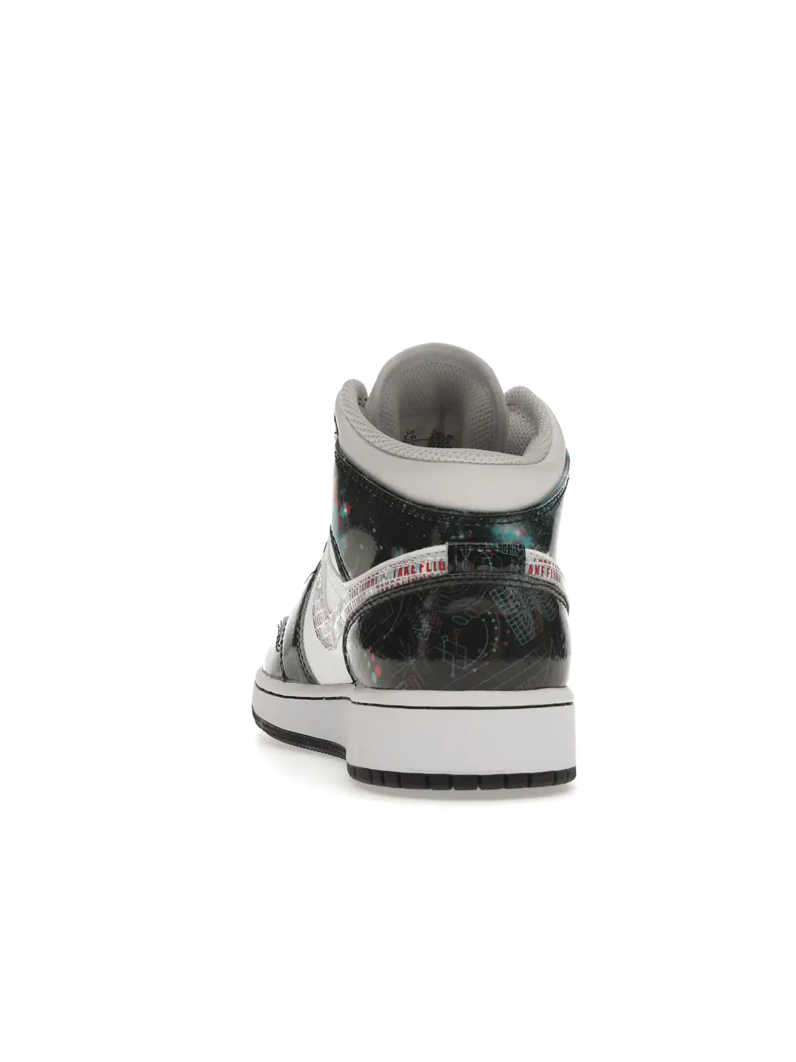 Детские кроссовки Lifestyle с принтом Jordan 1 Mid SE Take Flight Jordan — изображение 4 из 4, белый/яркий-синий
