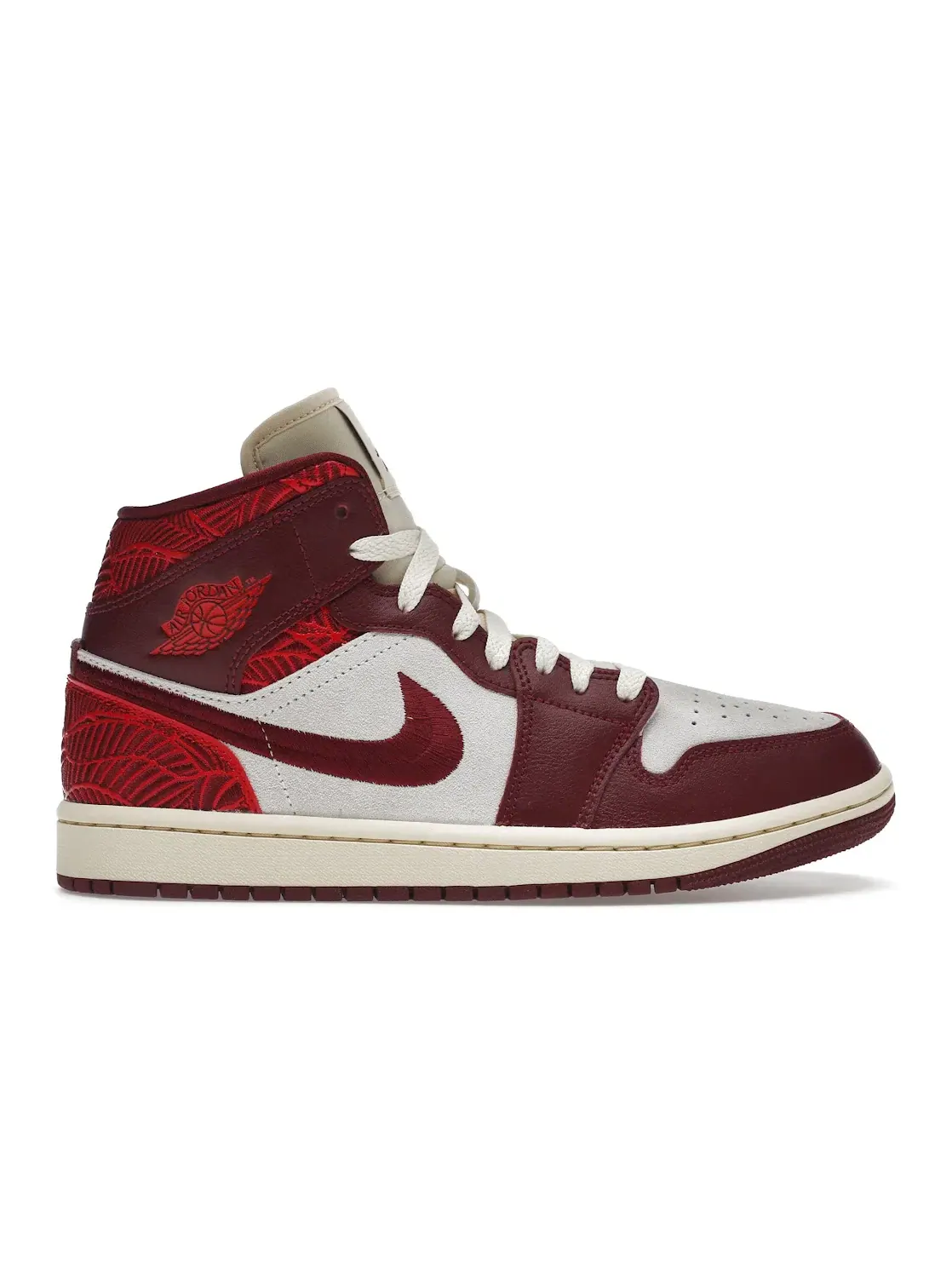 Женские кроссовки с принтом Jordan 1 Mid SE Jordan — изображение 1 из 4, красный/красный