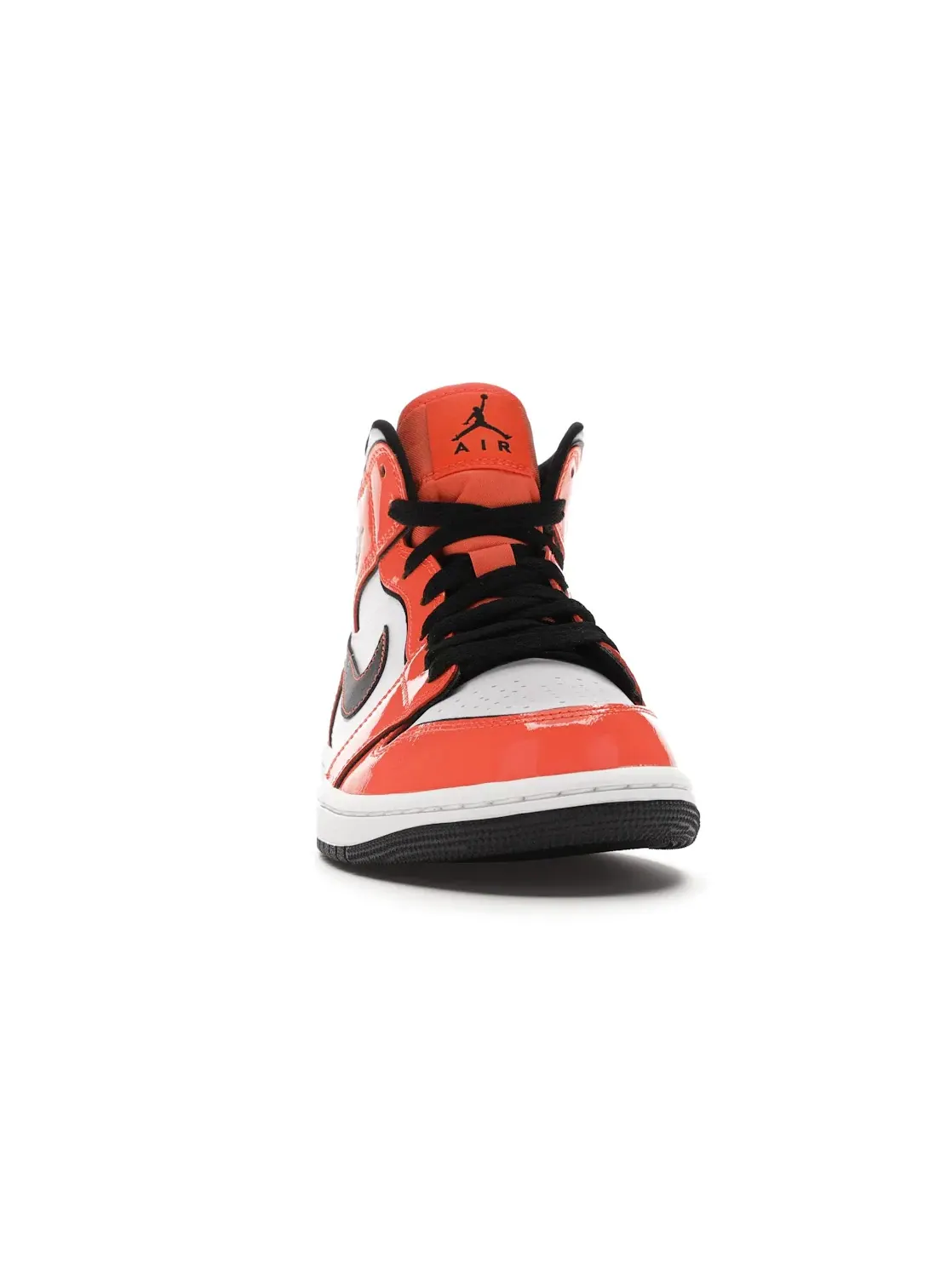 Мужские кроссовки кожаные Jordan 1 Mid SE — изображение 2 из 4, оранжевый/черный/белый