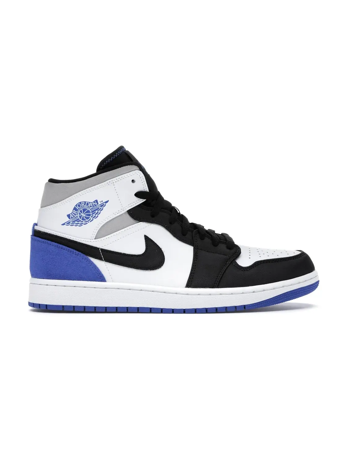 Мужские кроссовки Lifestyle с контрастной строчкой Jordan 1 Mid SE Union — изображение 1 из 4, белый/черный-светлый