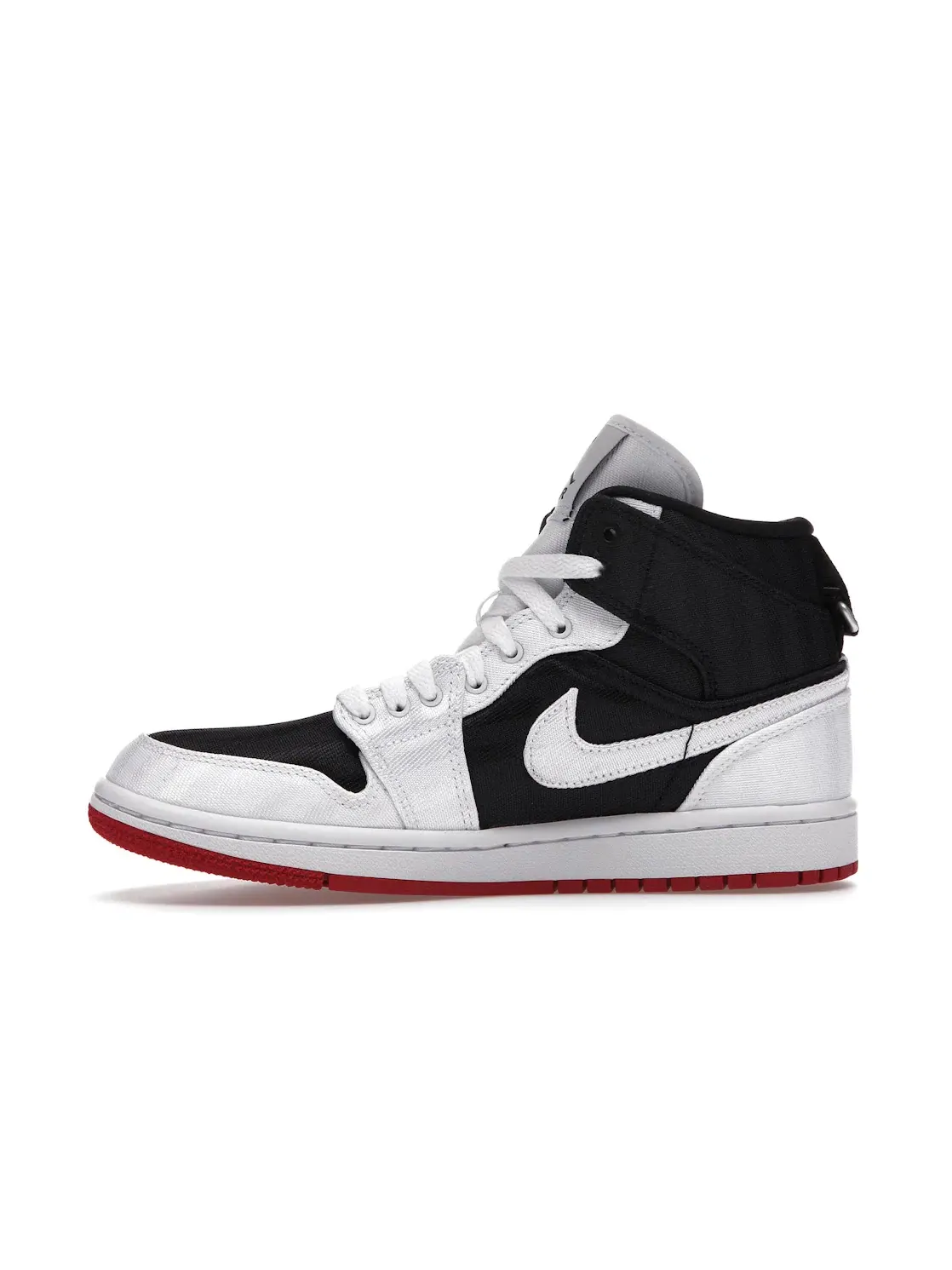 Женские кроссовки с высоким берцем Utility Canvas Jordan 1 Mid SE Utility Jordan — изображение 3 из 4, черный/белый-красный