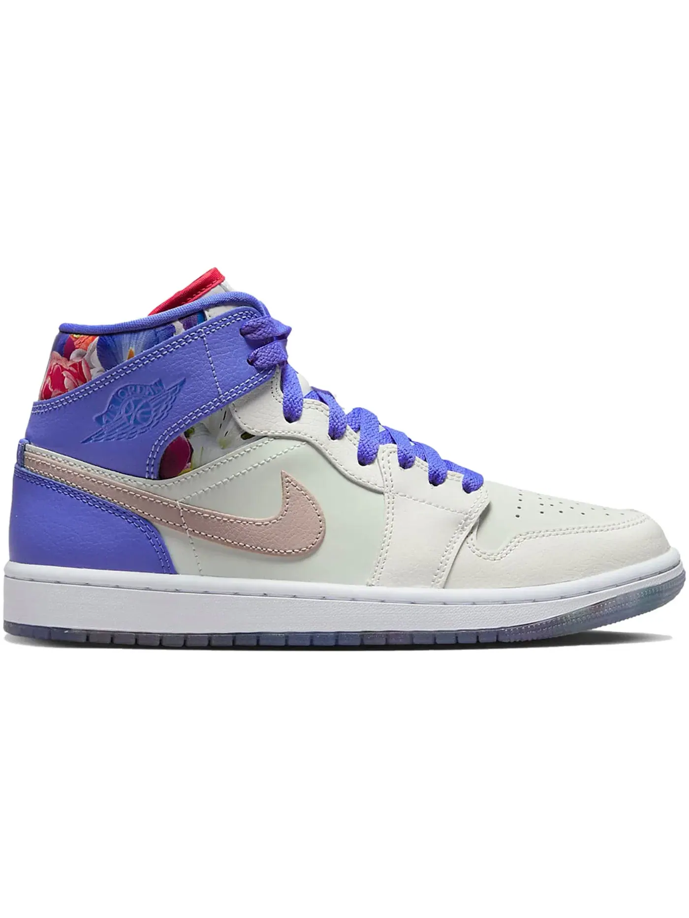 Женские кроссовки кожаные Jordan 1 Mid SE — изображение 1 из 1, белый/красный