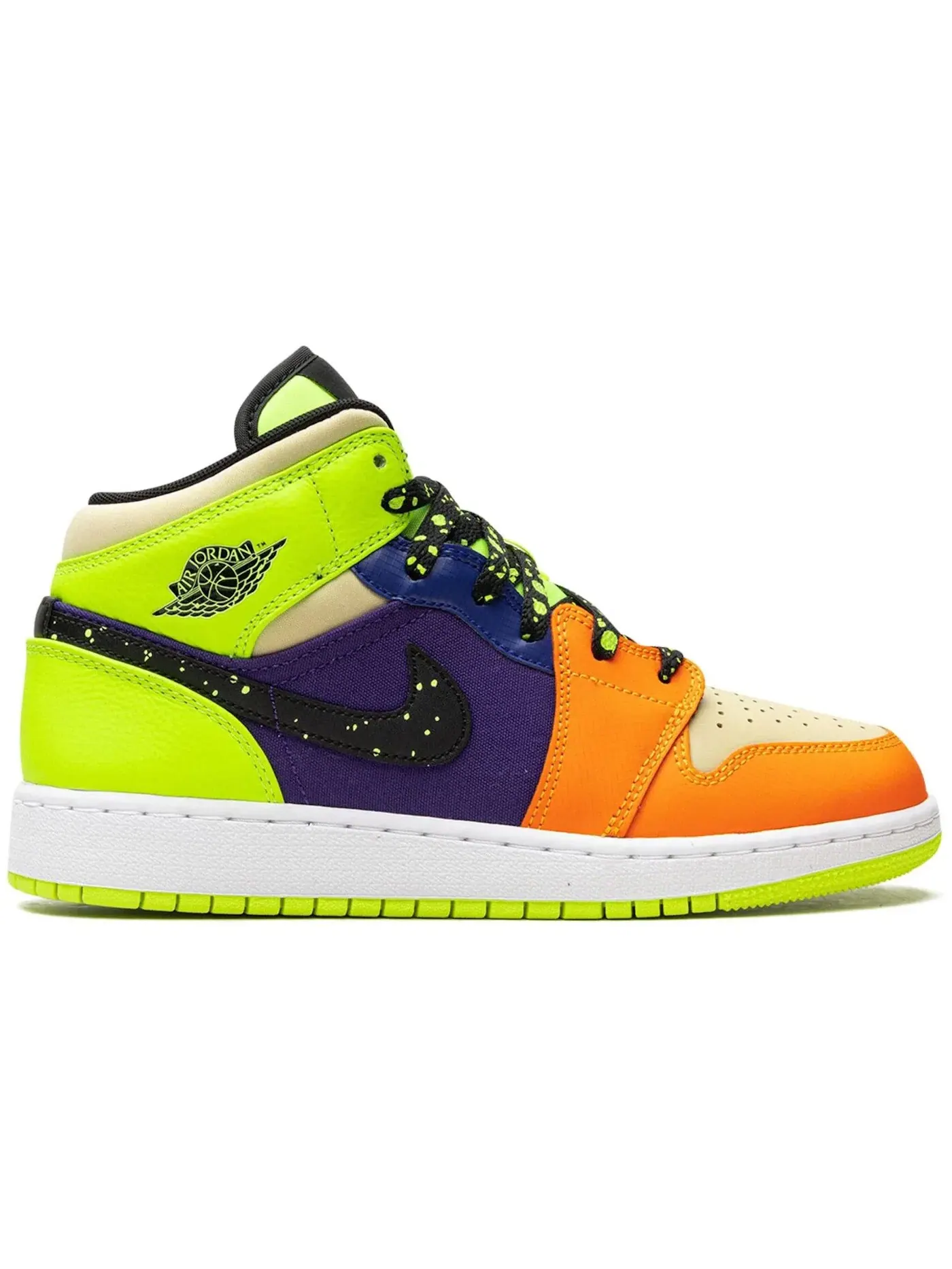 Детские кроссовки Lifestyle Jordan 1 Mid SE Jordan — изображение 1 из 1, черный/оранжевый