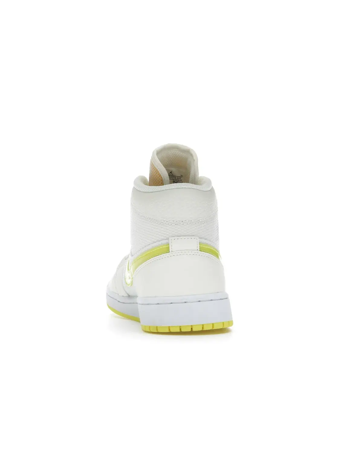 Женские кроссовки с сетчатым верхом Jordan 1 Mid SE — изображение 4 из 4, светлый желтый/белый