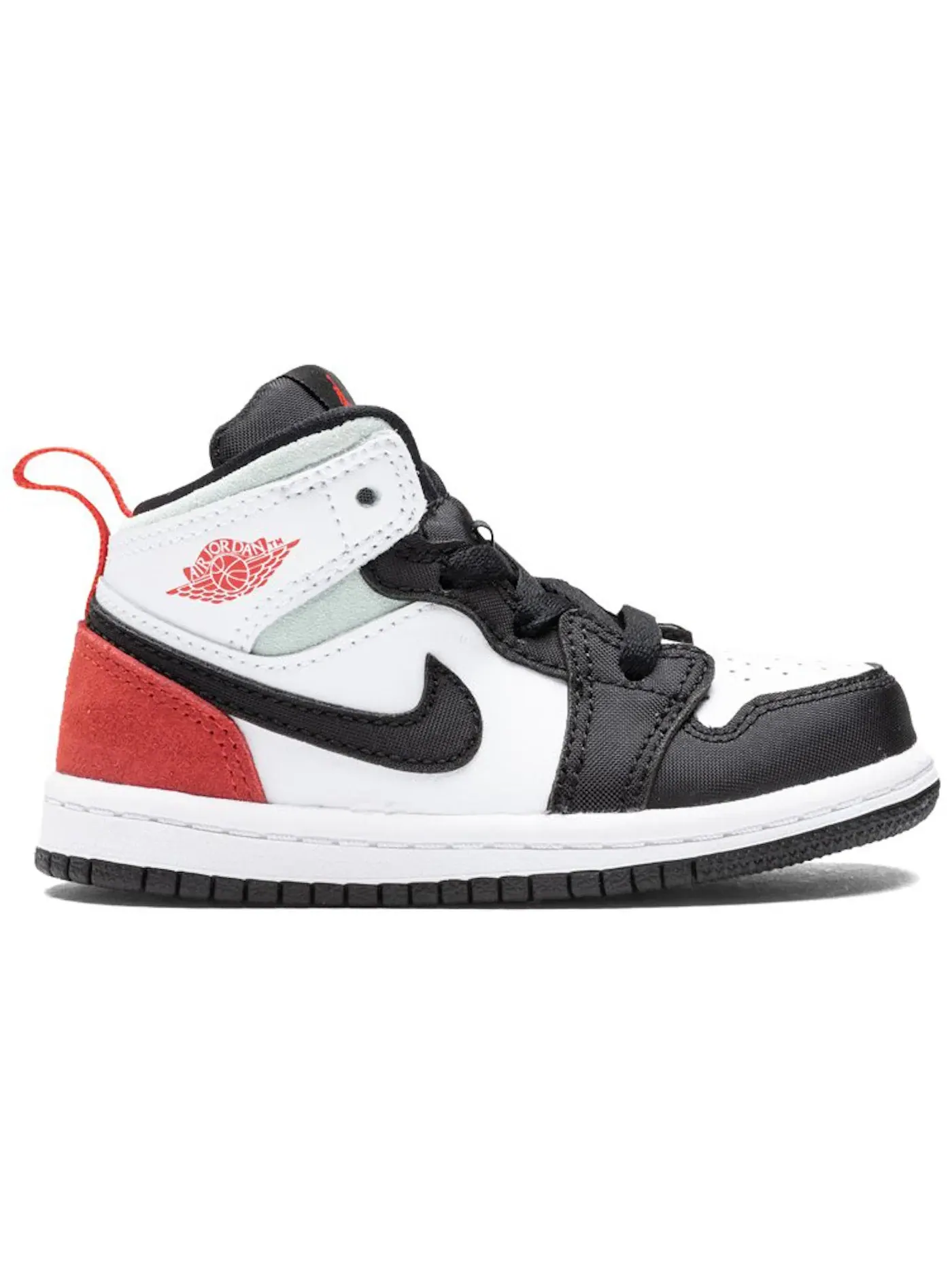 Детские кроссовки Lifestyle Jordan 1 Mid SE Jordan — изображение 1 из 1, белый/красный-черный