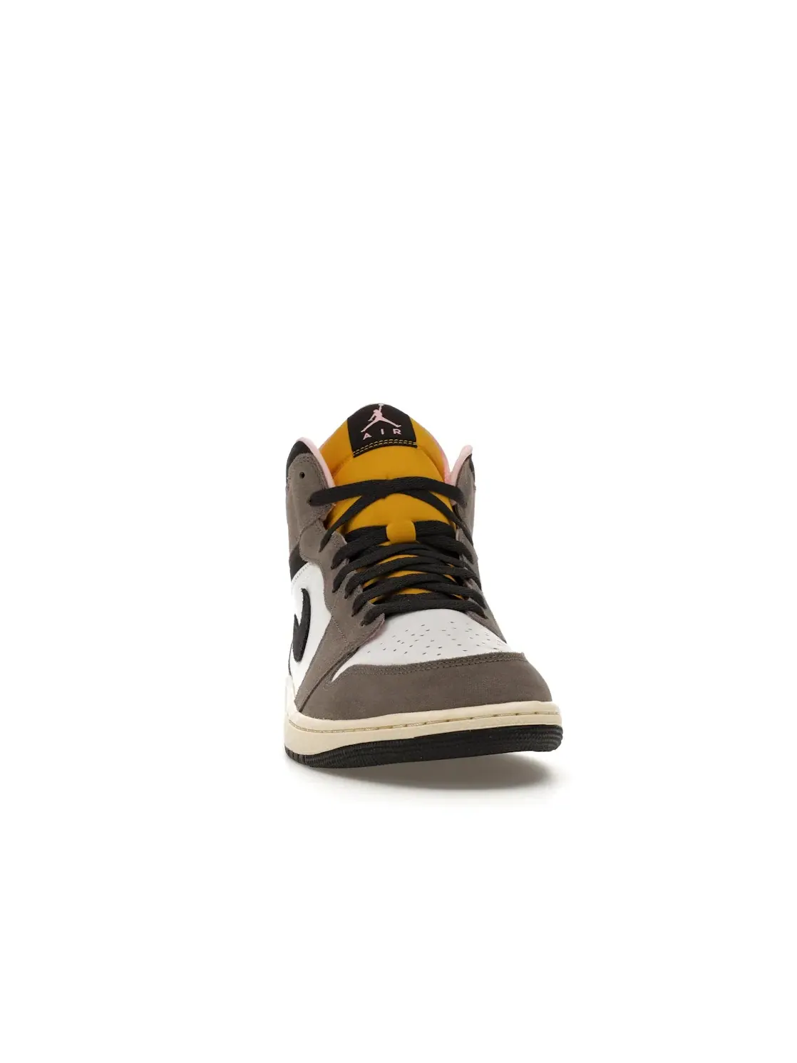 Мужские кроссовки с кожаным верхом Jordan 1 Mid SE Jordan — изображение 2 из 4, белый//темный/серый