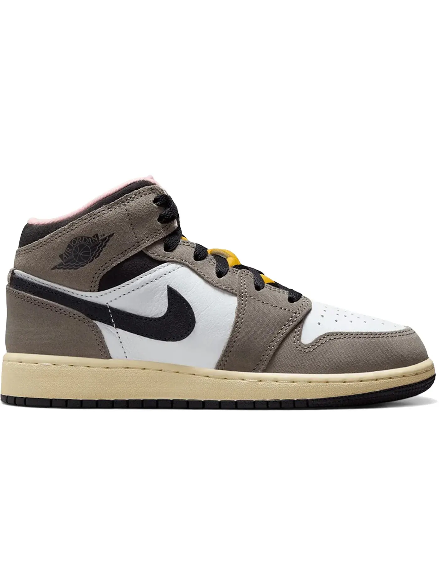 Детские кроссовки Lifestyle Jordan 1 Mid SE Jordan — изображение 1 из 1, белый темный серый