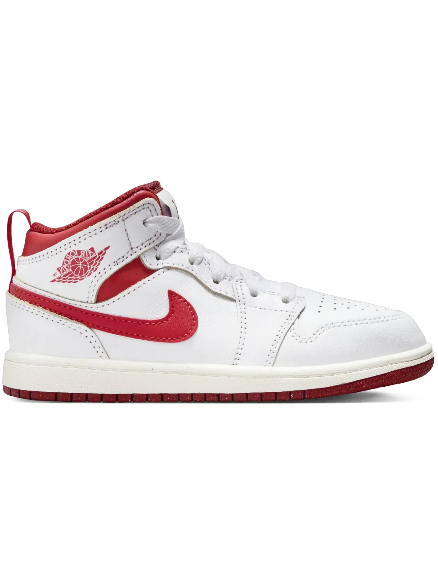 Детские кроссовки Lifestyle Jordan 1 Mid SE Jordan — изображение 1 из 1, белый/красный