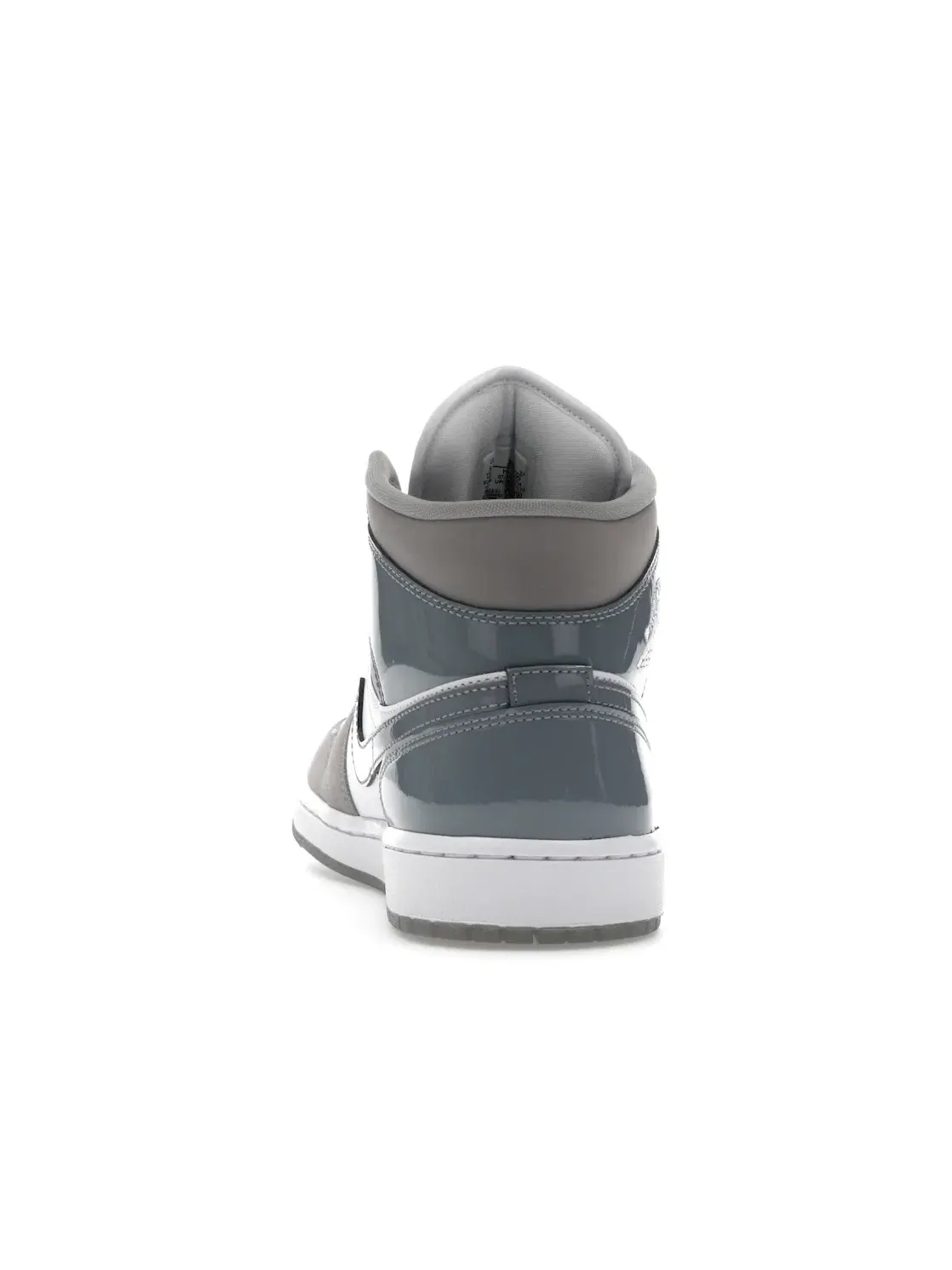 Мужские кроссовки с замшей White/Medium Grey/Cool Grey Jordan 1 Mid SE Jordan — изображение 4 из 4