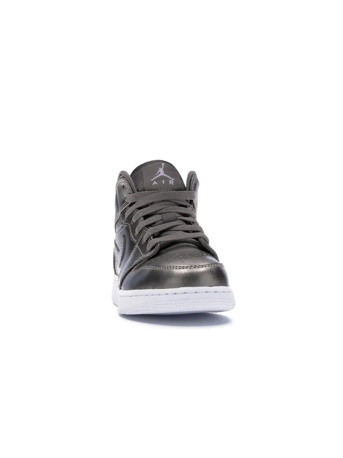 Детские кроссовки для мальчиков с кожаным верхом Jordan 1 Mid Jordan — изображение 2 из 4, белый-красный