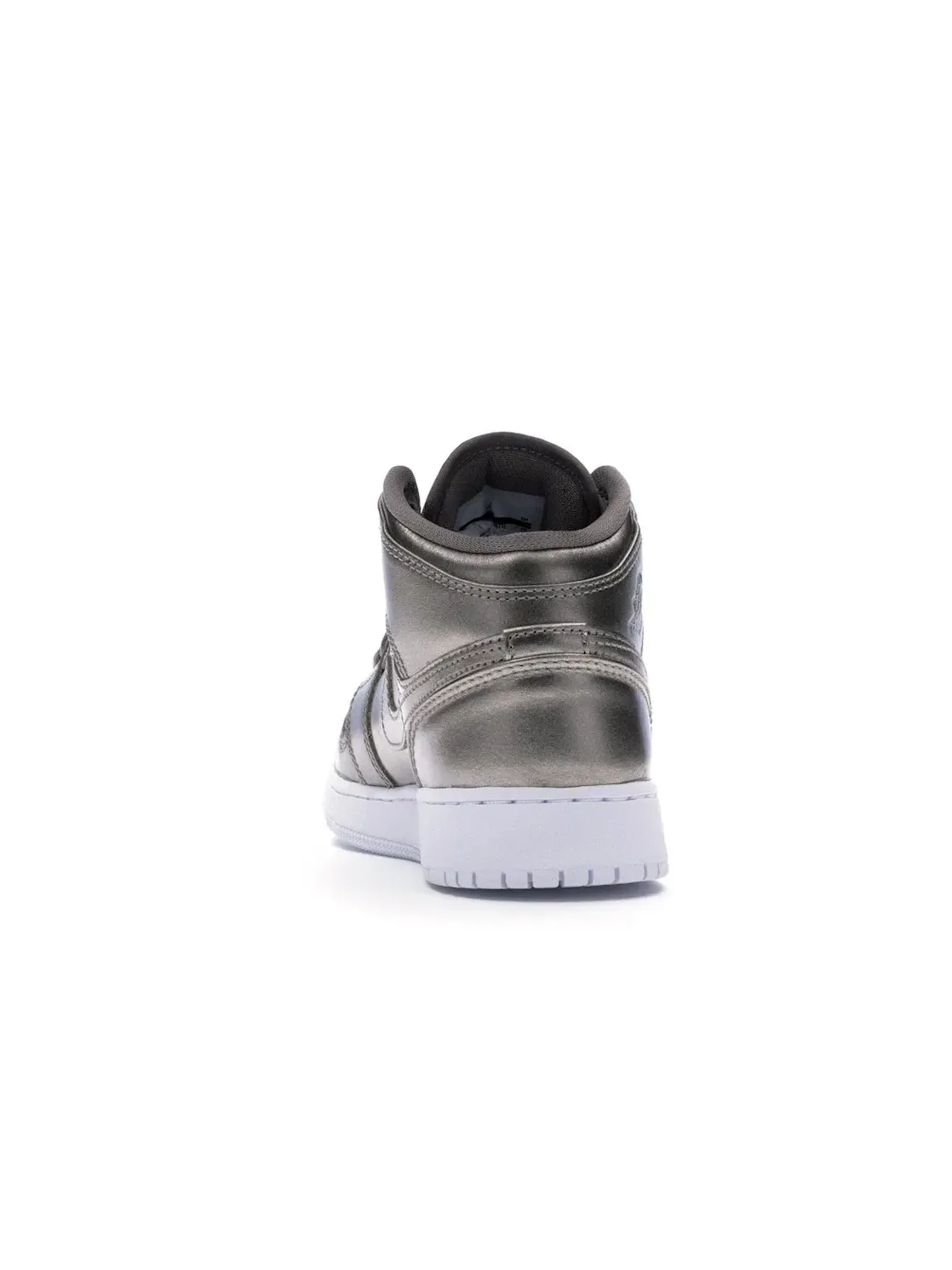 Детские кроссовки для мальчиков с кожаным верхом Jordan 1 Mid Jordan — изображение 4 из 4, белый-красный
