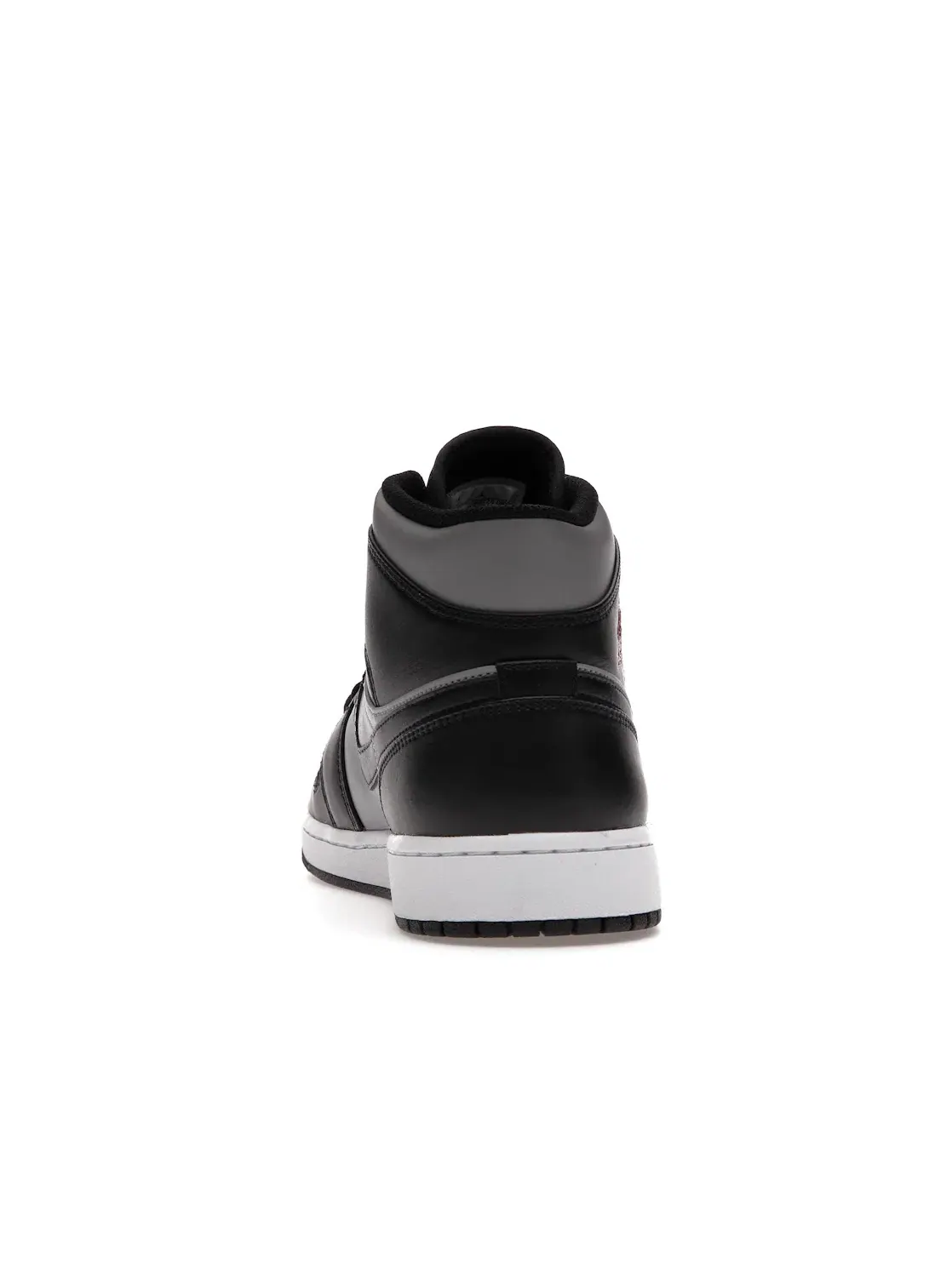 Мужские кроссовки с кожаным верхом Jordan 1 Mid — изображение 4 из 4, черный/красный-серый