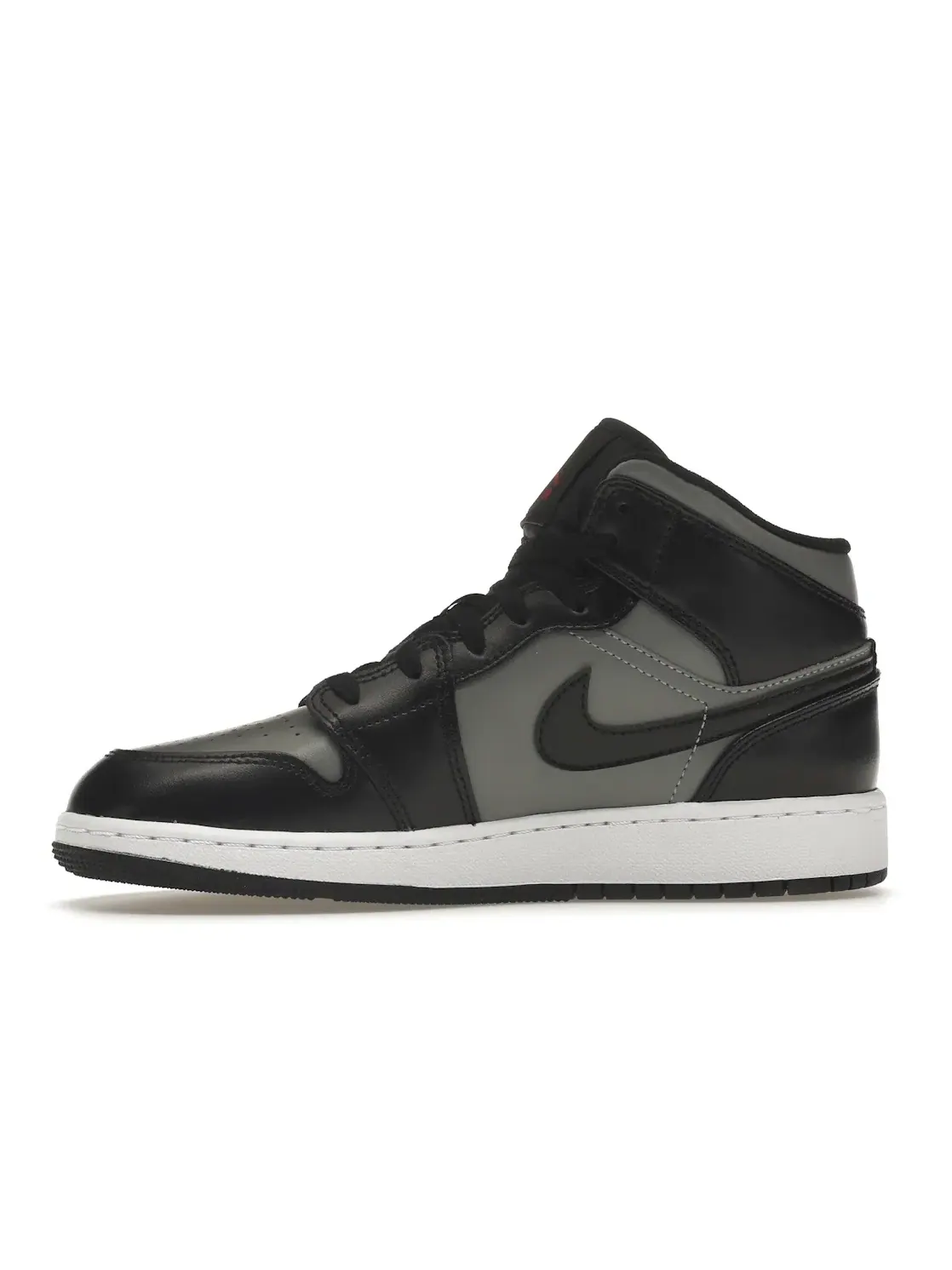 Детские кроссовки Lifestyle с цветными вставками Jordan 1 Mid Shadow Red Jordan — изображение 3 из 4, черный/красный-серый