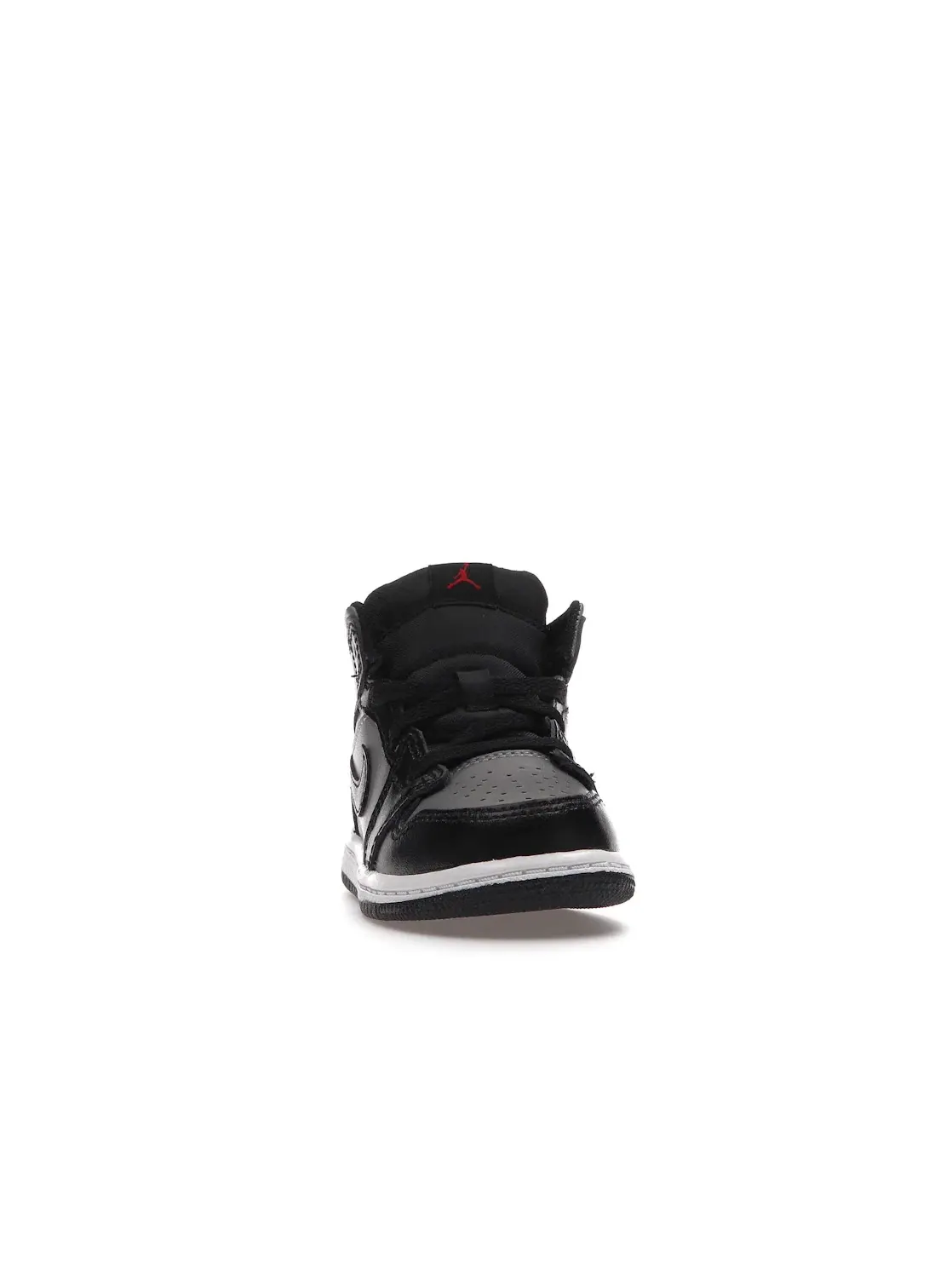 Детские кроссовки для мальчиков с принтом Jordan 1 Mid Shadow Red TD Jordan — изображение 2 из 4, черный/красный-серый