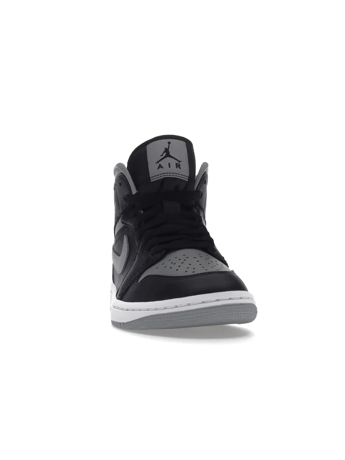 Женские кроссовки с контрастной расцветкой Jordan 1 Mid Shadow Jordan — изображение 2 из 4, черный/серый/белый