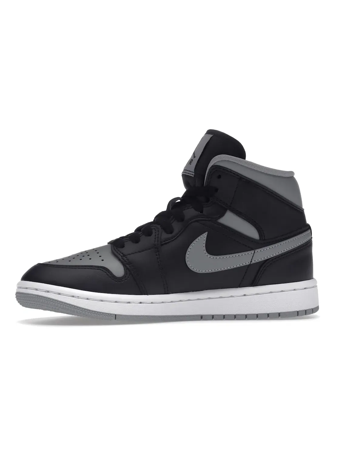 Женские кроссовки с контрастной расцветкой Jordan 1 Mid Shadow Jordan — изображение 3 из 4, черный/серый/белый
