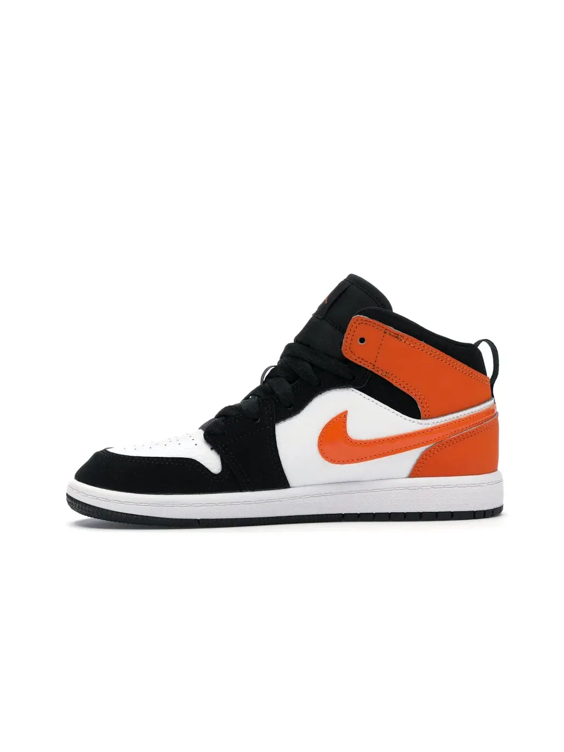 Детские кроссовки из премиальной кожи Jordan 1 Mid Shattered Backboard Jordan — изображение 3 из 4, черный/--белый