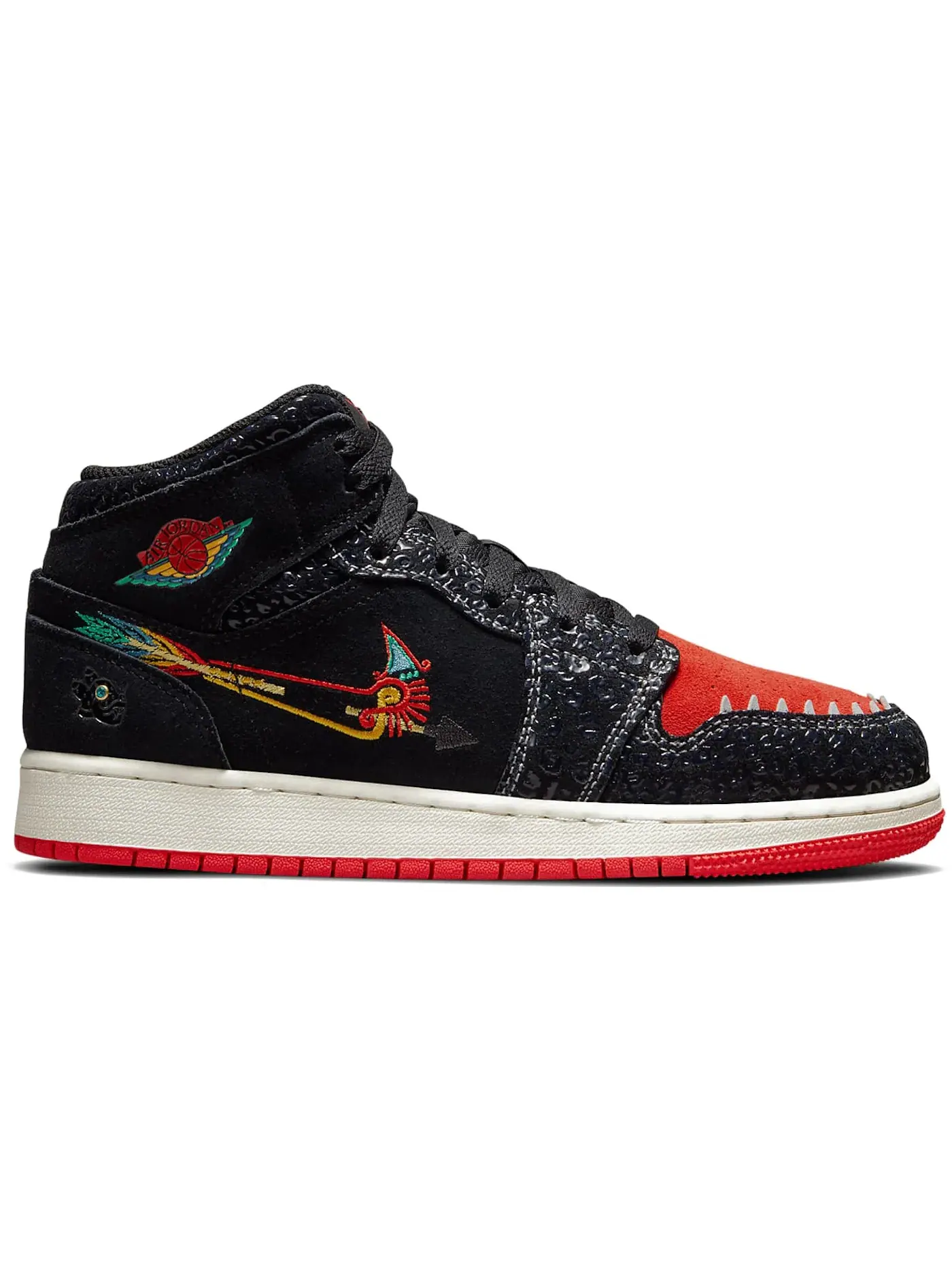 Детские кроссовки для мальчиков и девочек с кожаным верхом Jordan 1 Mid Siempre Familia Jordan — изображение 1 из 1