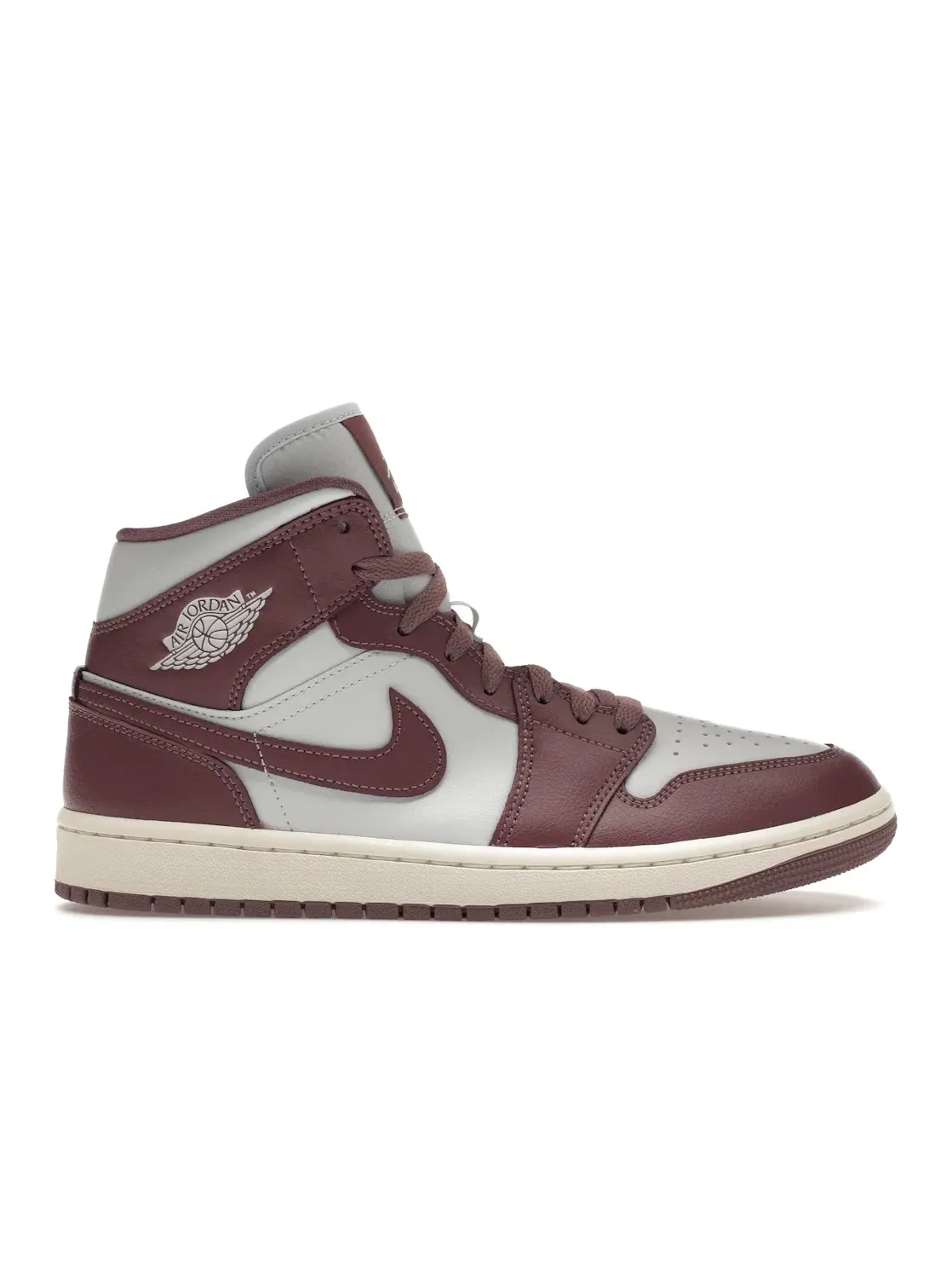 Женские кроссовки Lifestyle Jordan 1 Mid Jordan — изображение 1 из 4, платиновый