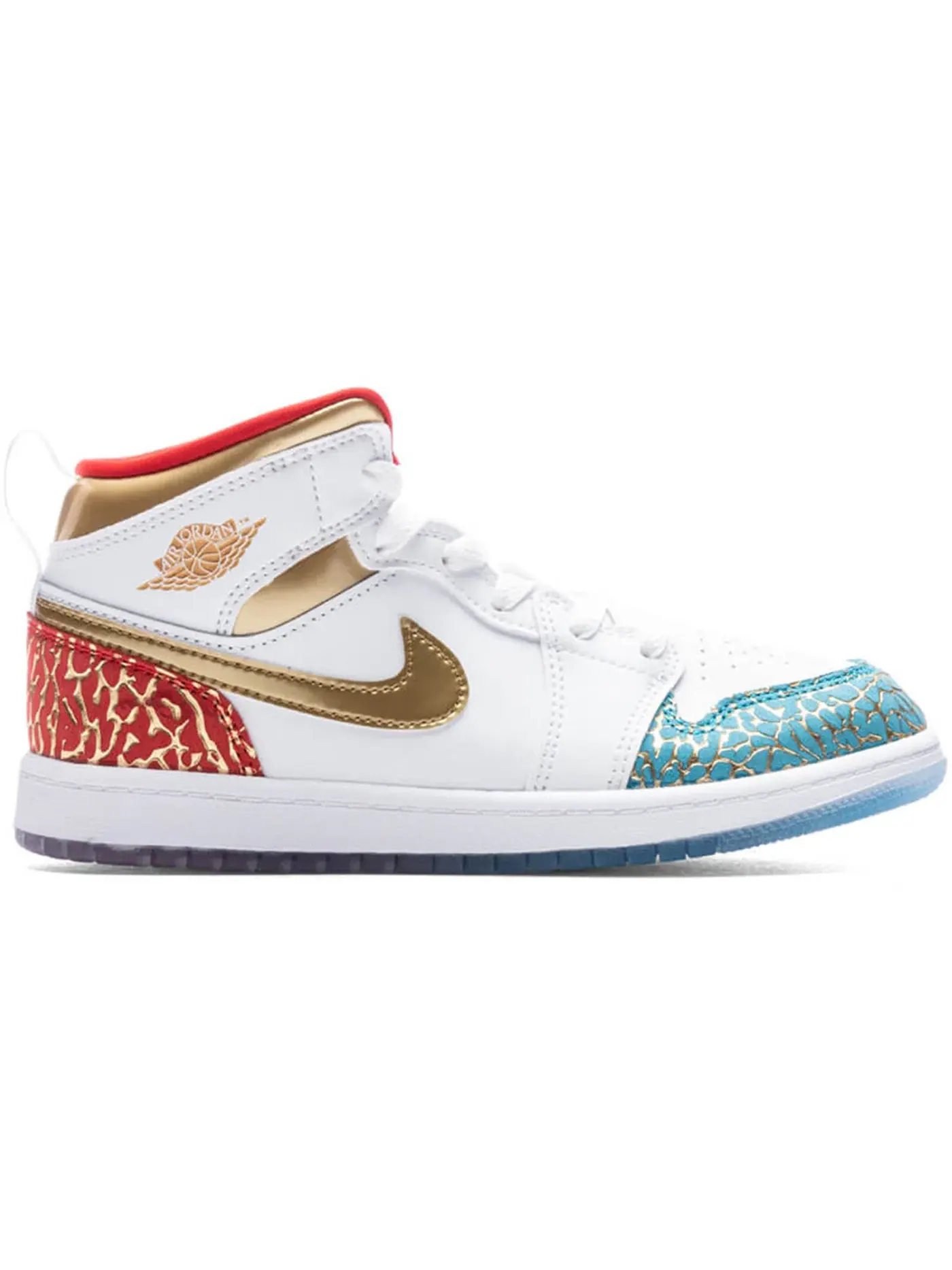 Детские кроссовки для мальчиков с высоким берцем Jordan 1 Mid Jordan — изображение 1 из 1