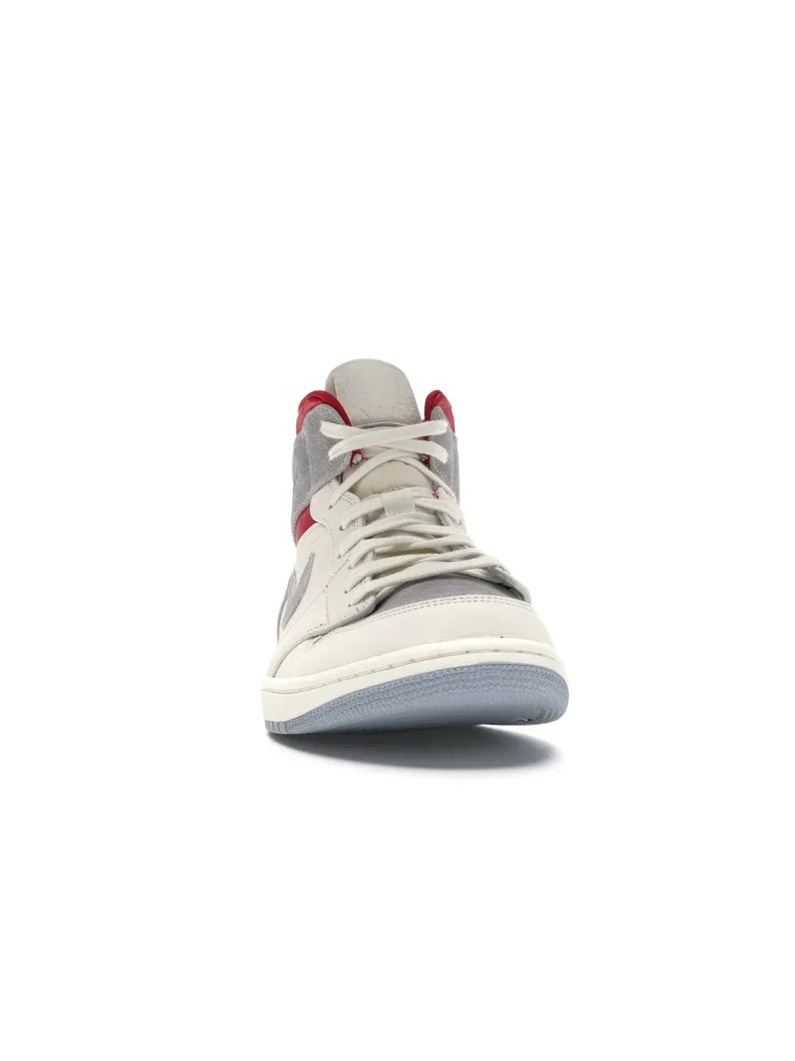 Мужские кроссовки с замшевыми вставками Jordan 1 Mid Jordan — изображение 2 из 4, серый красный белый