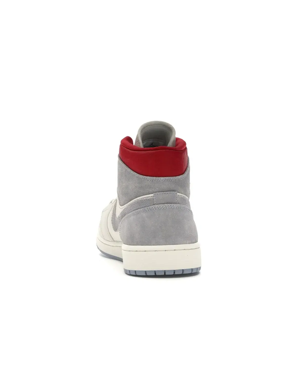 Мужские кроссовки с замшевыми вставками Jordan 1 Mid Jordan — изображение 4 из 4, серый красный белый