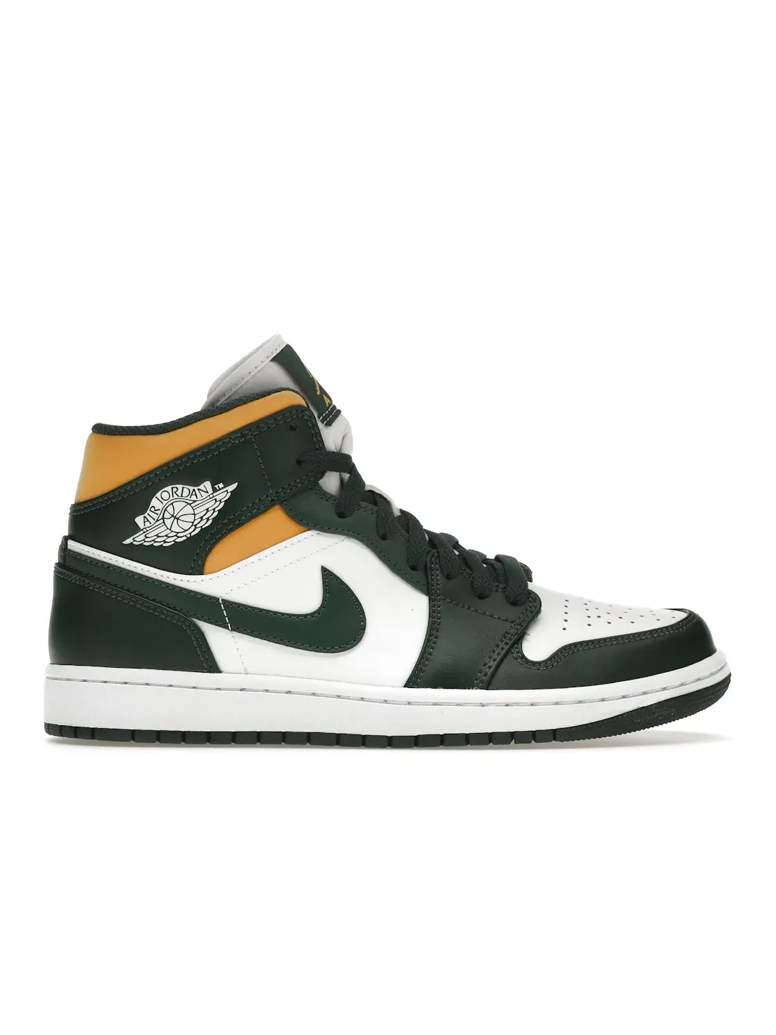 Мужские кроссовки с цветовой гаммой Jordan 1 Mid Sonics Jordan — изображение 1 из 4, зеленый/-белый