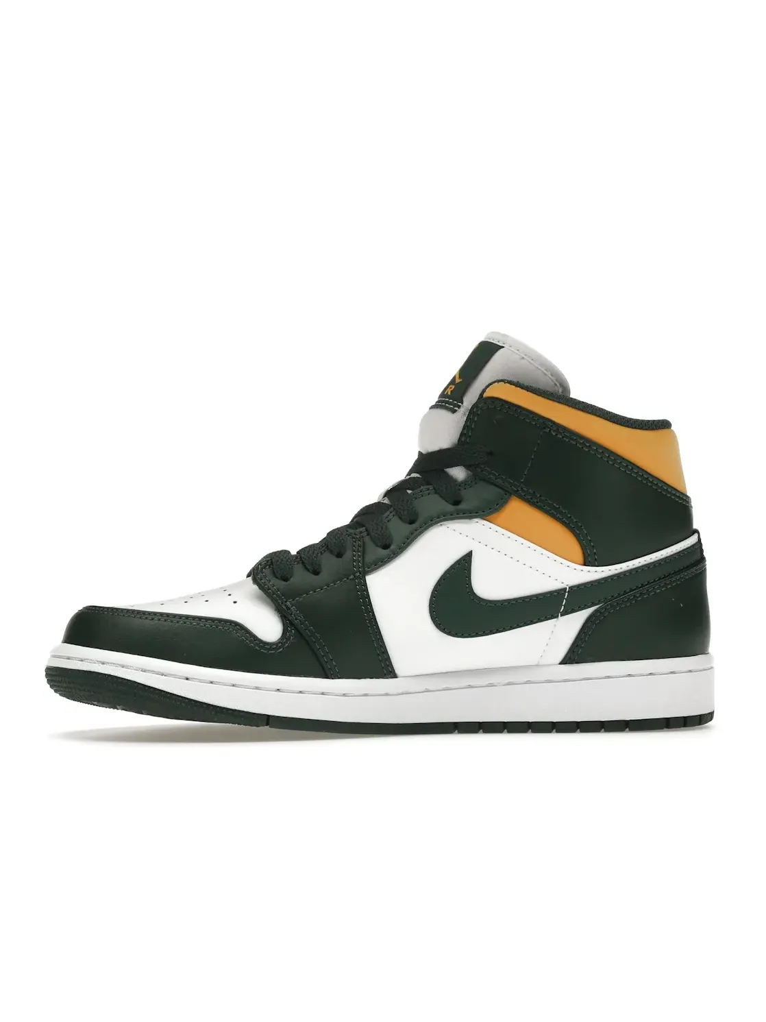 Мужские кроссовки с цветовой гаммой Jordan 1 Mid Sonics Jordan — изображение 3 из 4, зеленый/-белый