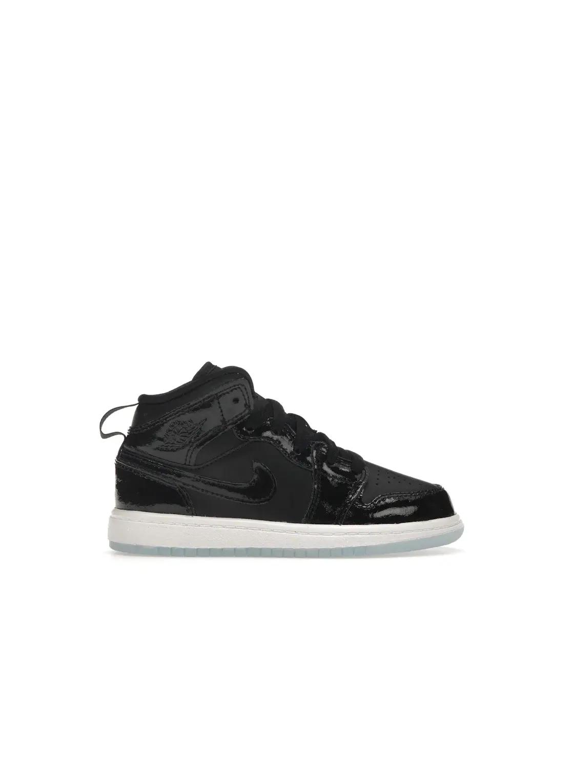 Детские кроссовки с кожаным верхом Jordan 1 Mid SE Jordan — изображение 1 из 4, черный/темный-белый
