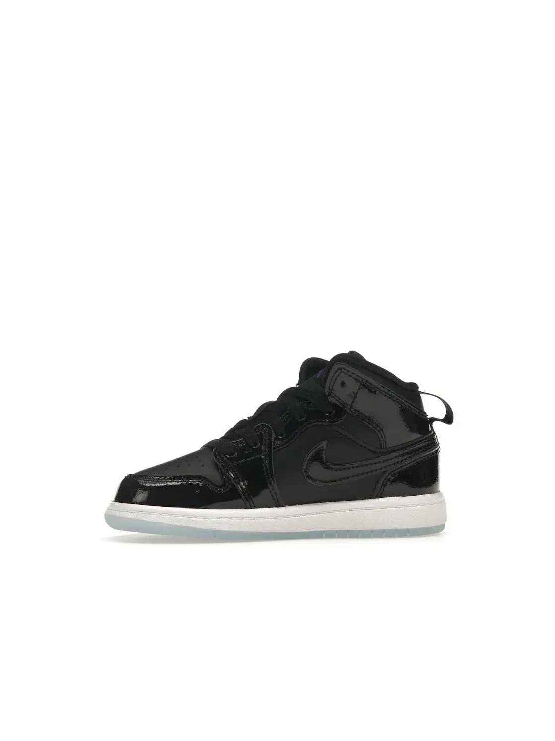 Детские кроссовки с кожаным верхом Jordan 1 Mid SE Jordan — изображение 3 из 4, черный/темный-белый